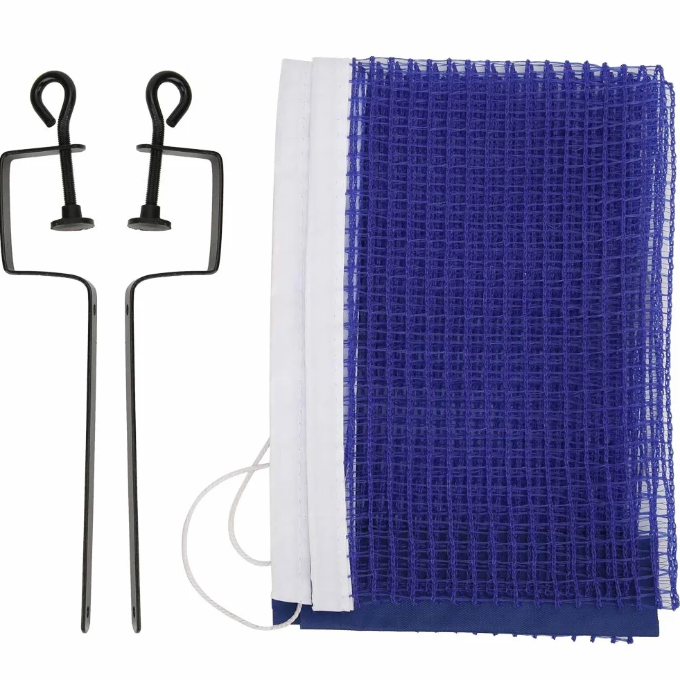 Keenso Red de Mesa de Tenis con Soporte de fijación, Portátil de Poliéster Accesorios de Recambio Deportivos