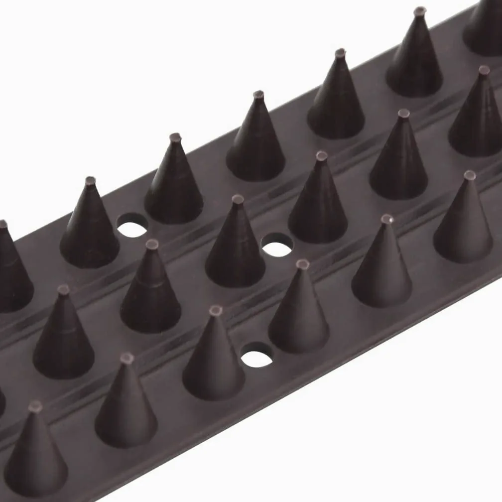 20 x Pinchos repelentes de pájaros de polipropileno 49 x 4,5 x 1,7 cm, resistente a la intemperie y al agua, protección para jardín, balcón, eficaz contra palomas, gatos, martas, insectos