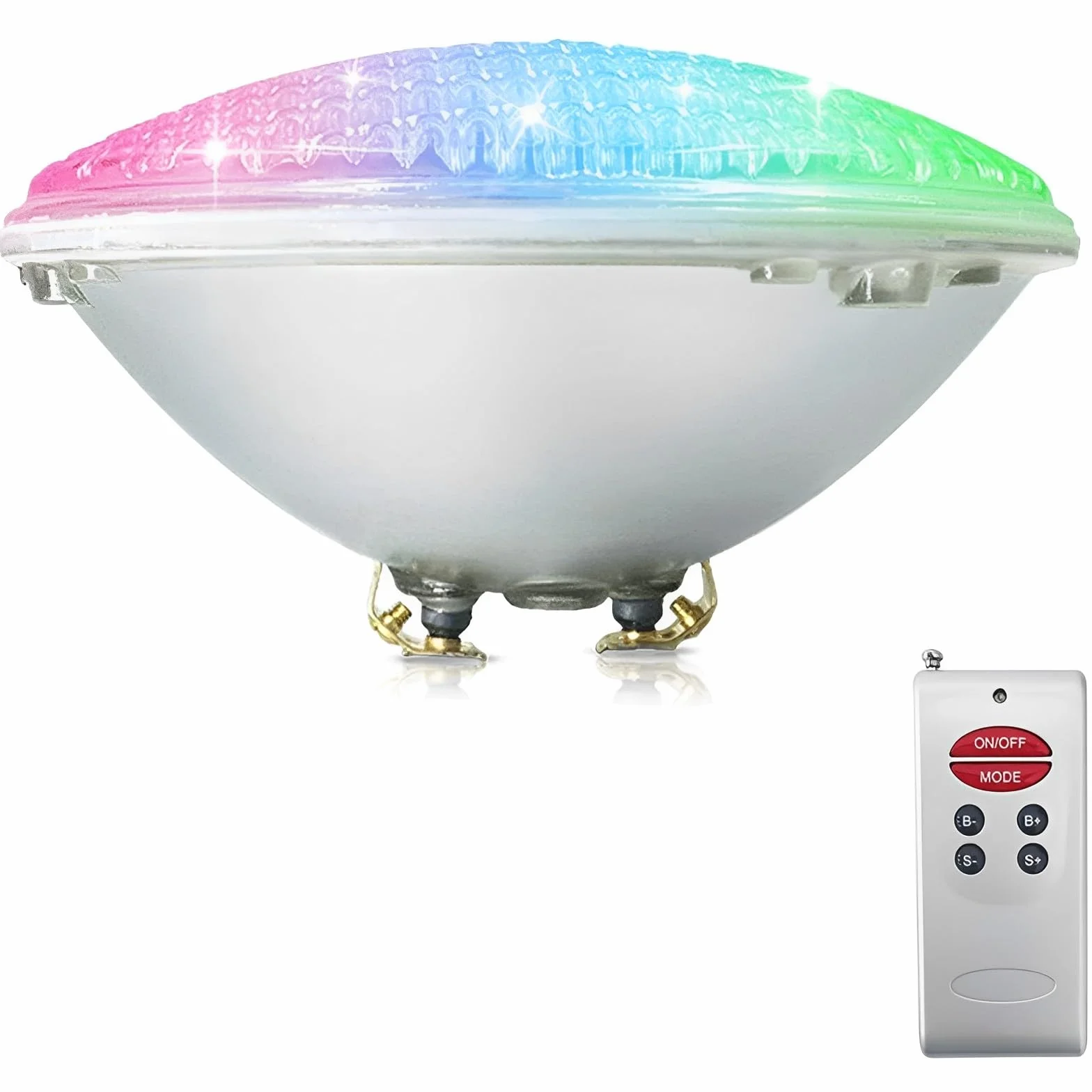 COOLWEST RGB Luces de la piscina LED PAR56 18W Iluminación de piscinas con Control Remoto 12V AC/DC, Luminarias subacuáticas IP68 impermeables Reemplazar bombillas halógenas de 150W
