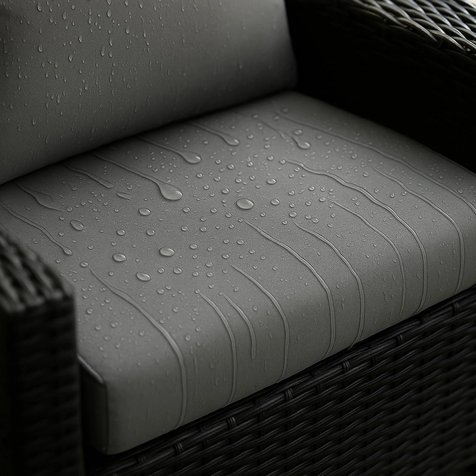 Cojín para banco - Cojín de asiento para exteriores para banco de jardín para polirratán - Relleno de almohada para banco de polirratán para columpio de Hollywood (Gris claro, 160x50x50cm)