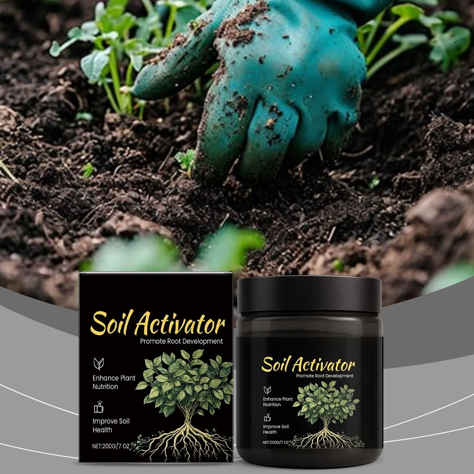 Activador de Suelo,Suave, Seguro y Fácil de Usar para Principiantes,Activador de Suelo para Jardín - para Césped, Patio, Balcón, Terraza, Jardín, y Más