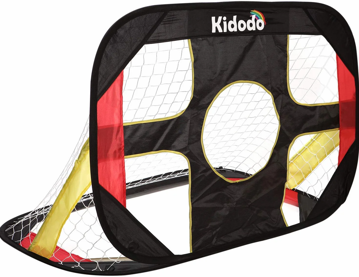 Kidodo Portería de fútbol plegable portátil 100x70x70 cm para niños jardín interior
