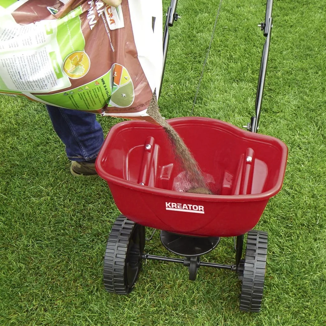 KREATOR KRTGR9003 - Carro esparcidor rot. 450mm 15l