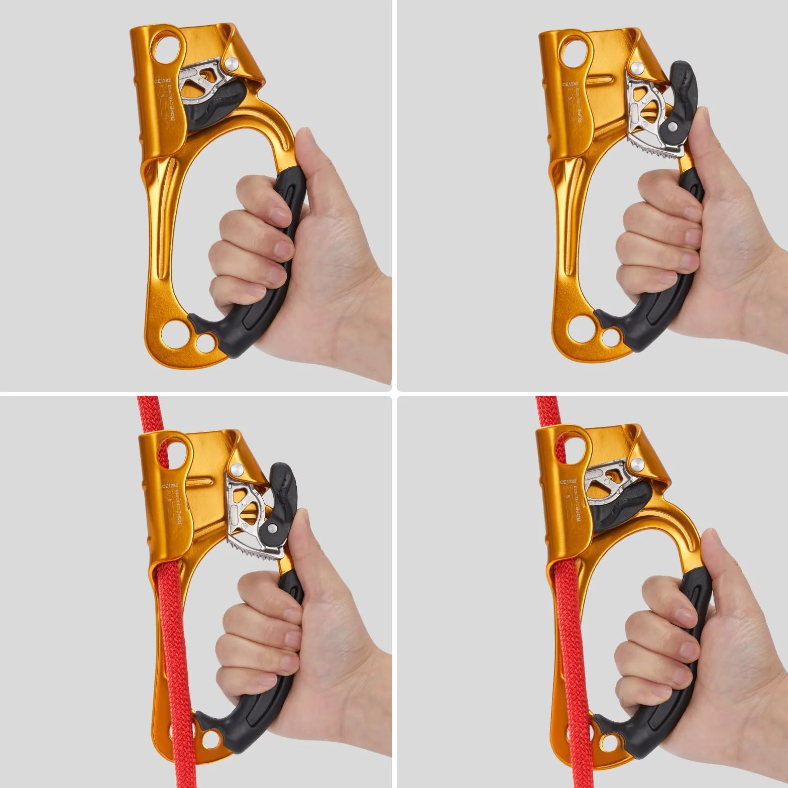 SOB Ascendente de Mano para Escalada en Roca Abrazadera de Cuerda 8-13MM