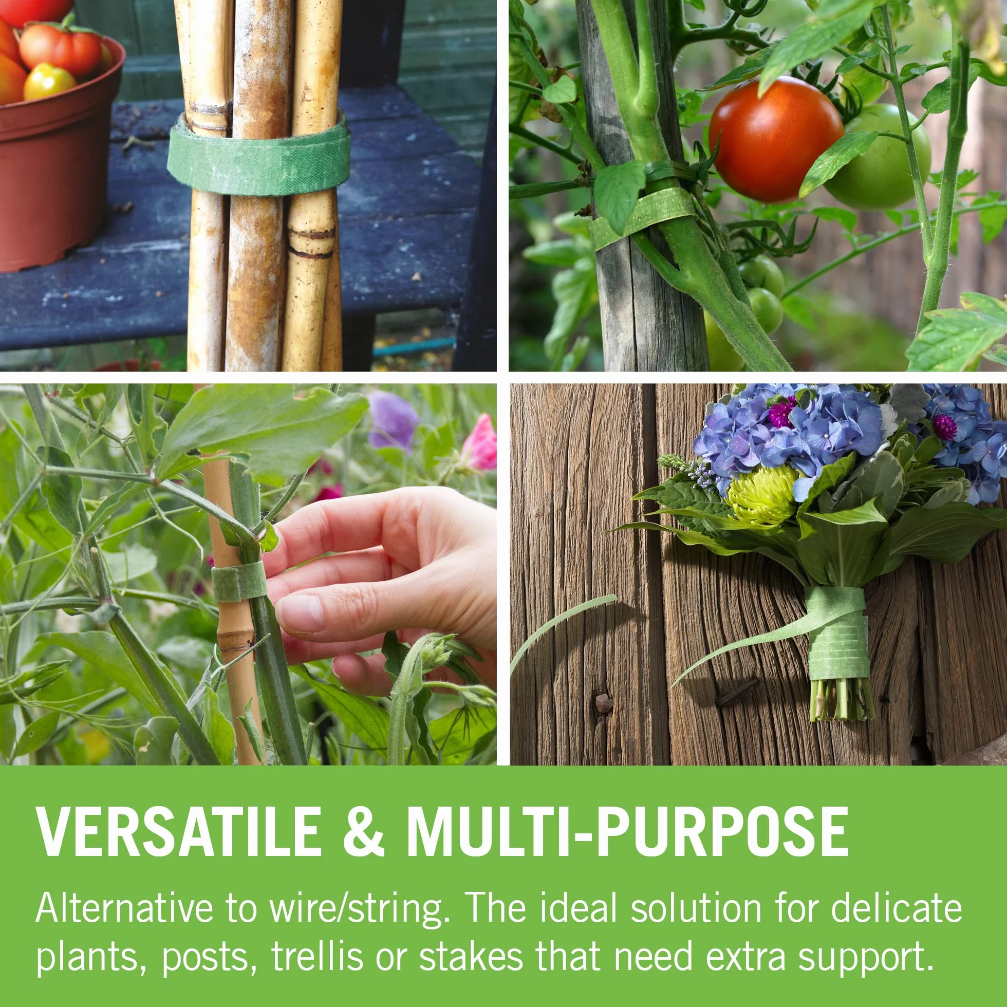 VELCRO Brand ONE-WRAP Sujeción para plantas 12mm x 5m Verde