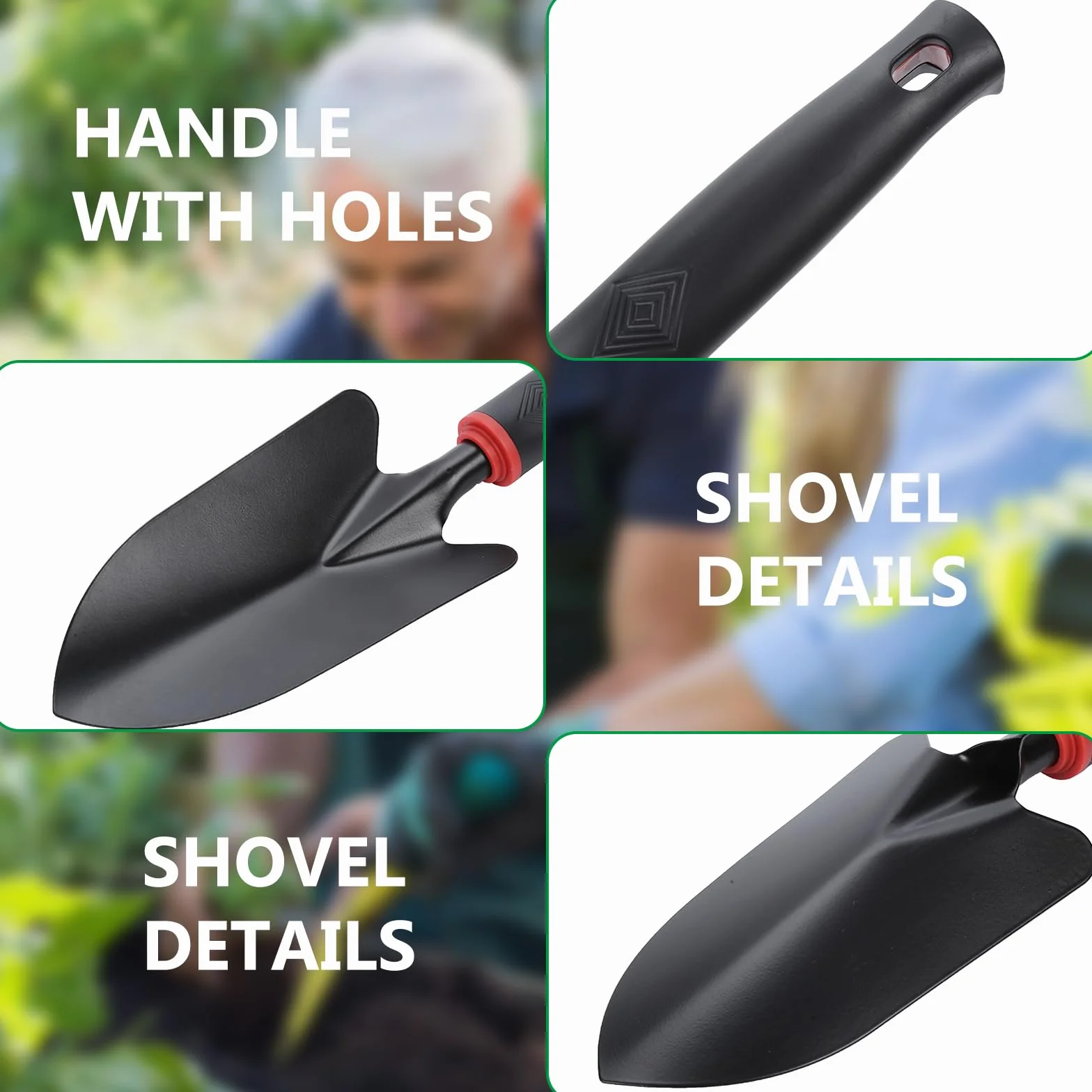 Juego De Herramientas De Jardín,9 PCS Herramientas De Jardinería,Conjunto De Herramientas De Jardín,Herramienta De Jardinería para Jardinería,Plantación,Flores