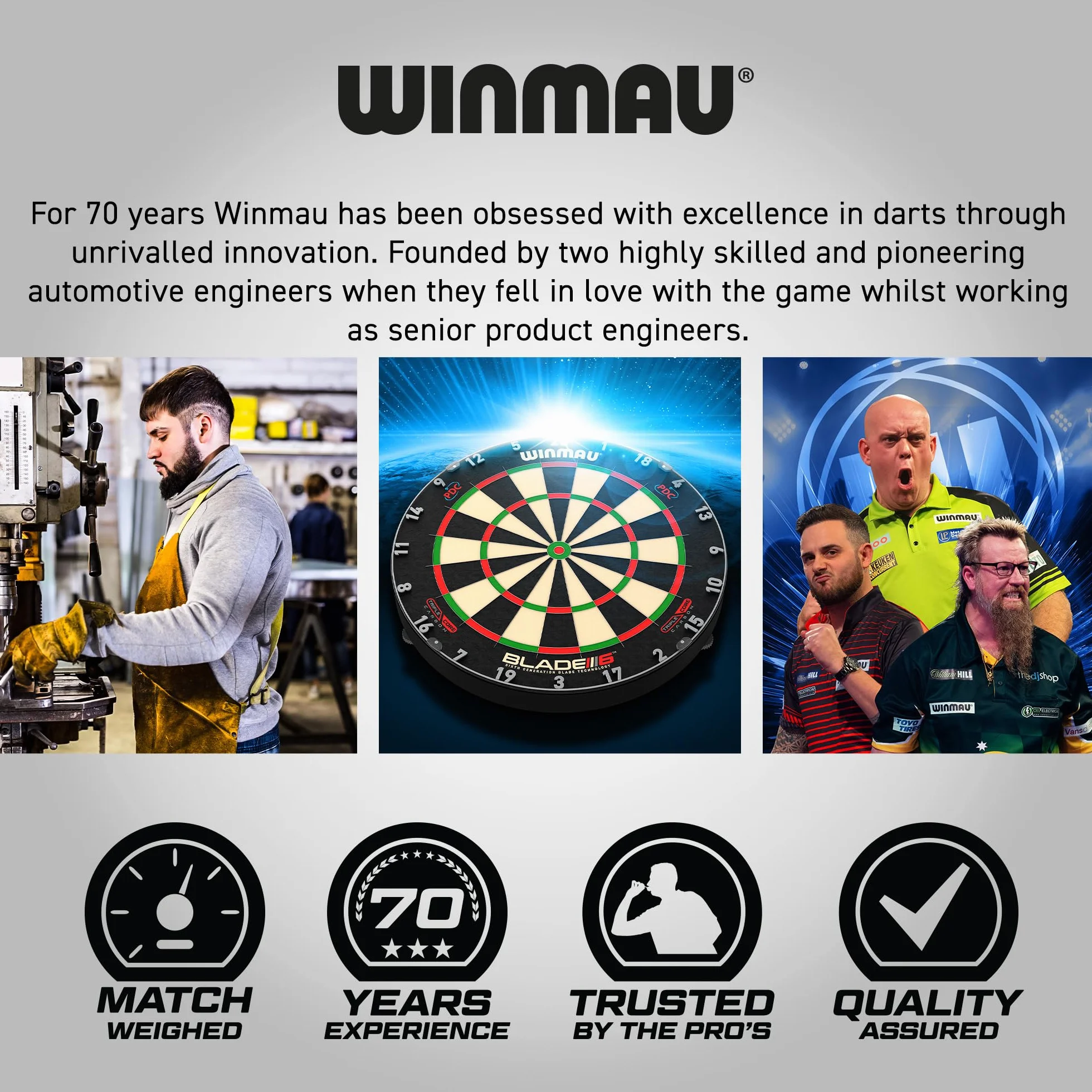 WINMAU Dardos Michael "MvG" Van Gerwen Vs Simon "El Mago" Whitlock Juego doble Steeltip 22 g
