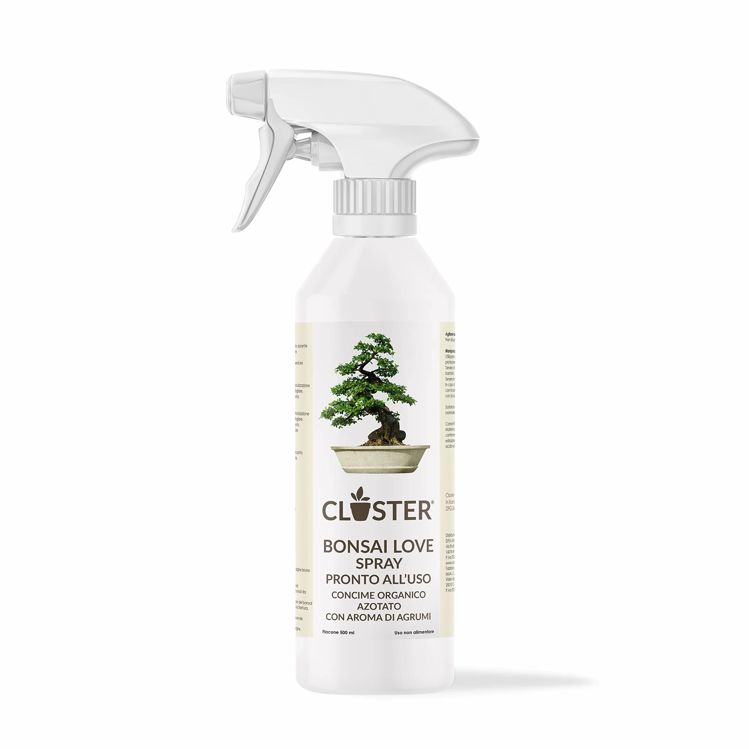 Bonsai Love Spray 500ML Listo para Usar - Fertilizante Líquido Natural para Bonsáis - Abono Orgánico con Nitrógeno y Algas Marinas - Para Bonsáis de Interior y Exterior