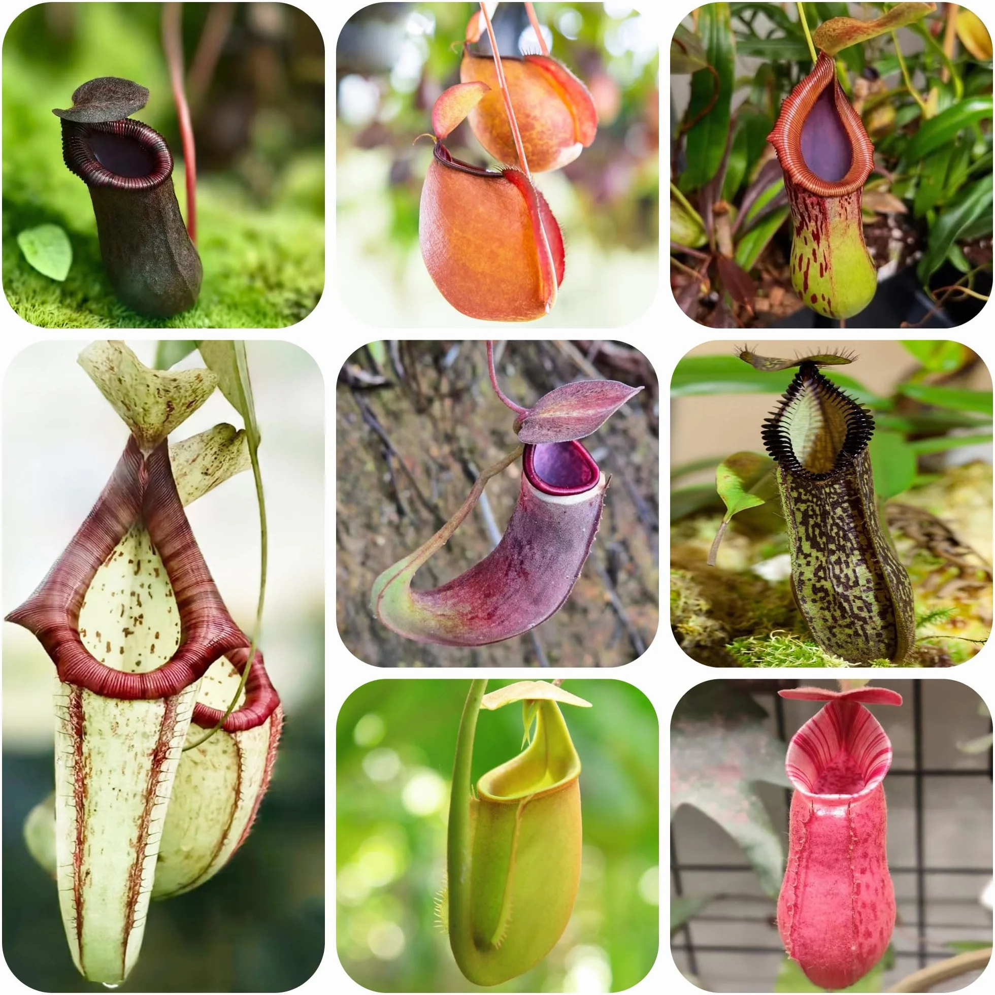 carnívora Nepenthes Decoraciones de jardín raras exteriores Carnívoro colgantes, decorativas balcones. de oficina hoja perenne jardín perennes 200semillas