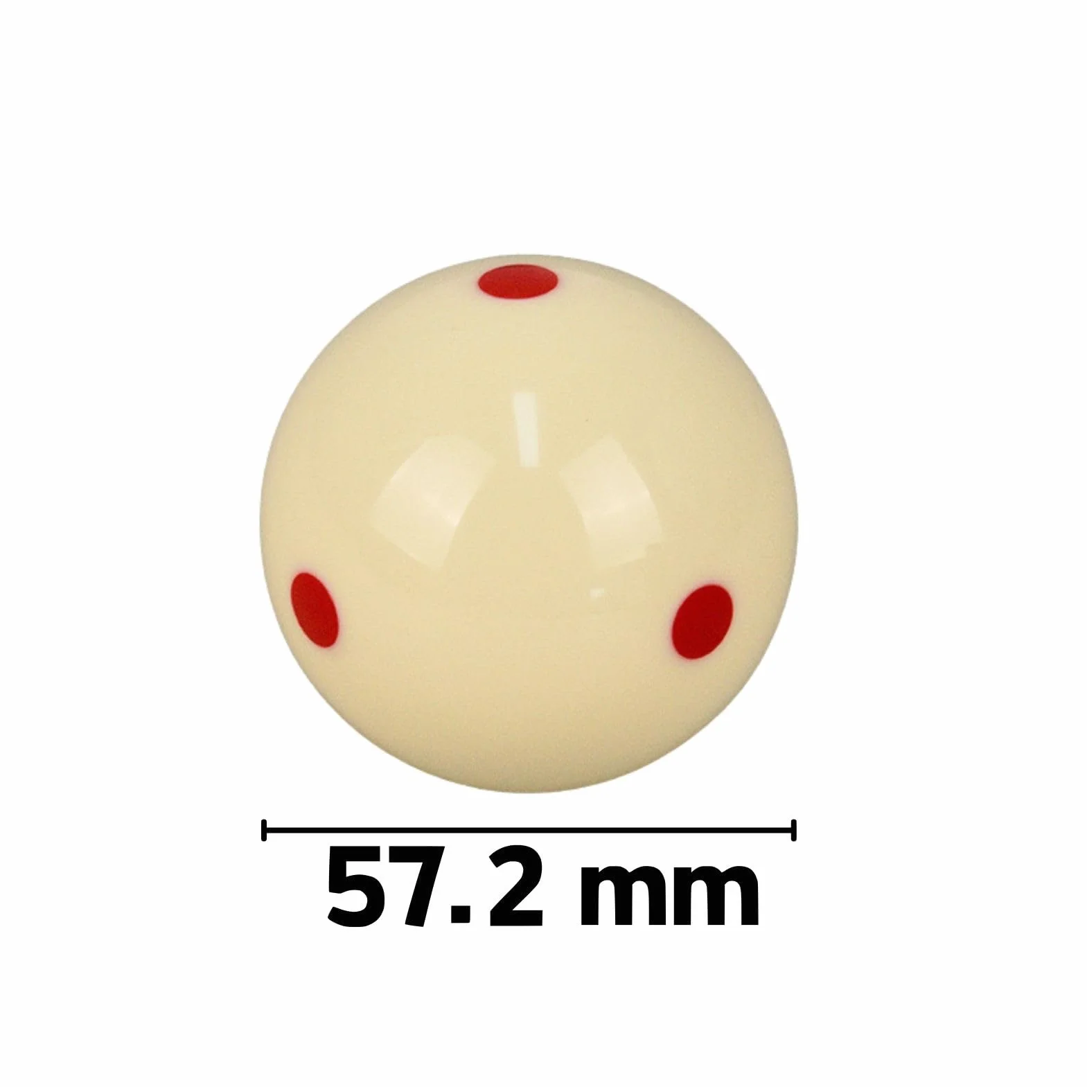 Bolas de Billar Blanca 57,2 mm 2 Piezas Entrenamiento Resina