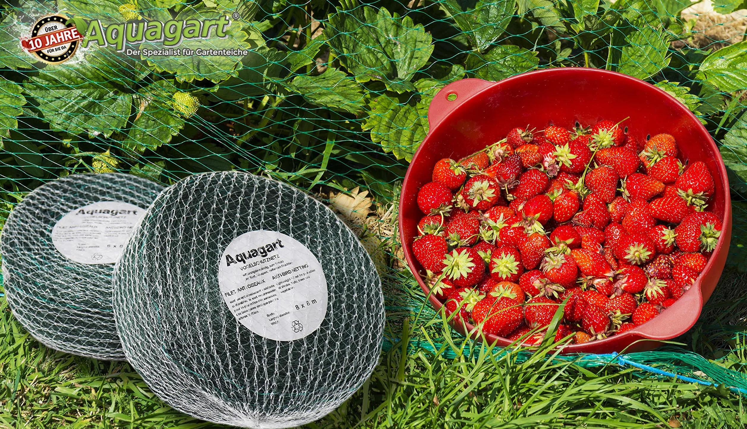 2 Redes de protección contra pájaros 8m x 8m Red para árboles frutales Red para Vegetales
