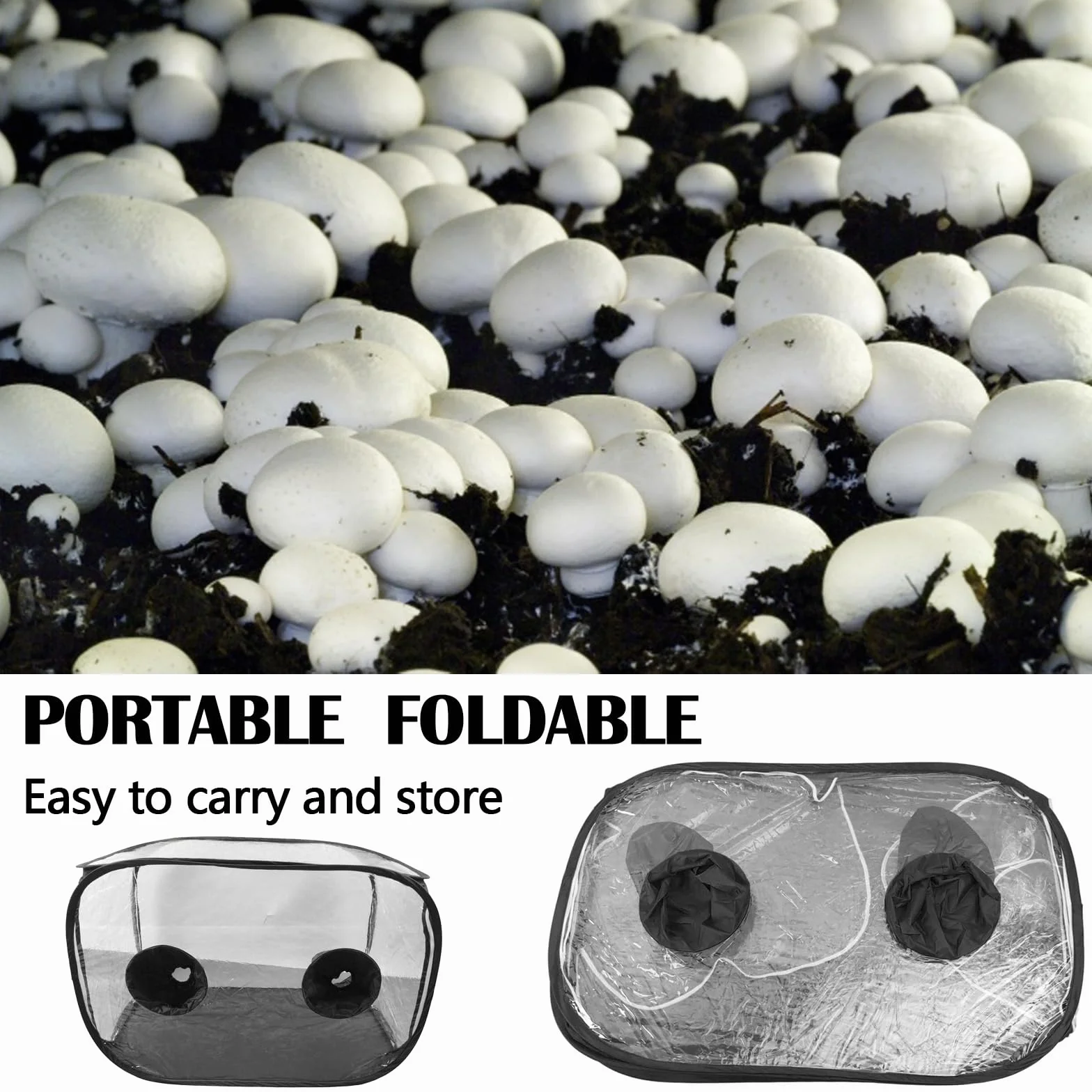Tienda De Cultivo De 60x60x90 Cm, Caja De Cultivo, Gabinete De Cultivo De Invernadero Tienda De Campaña Impermeable para Plantar Cuarto De Cultivo Cultivo De Hongos Bolsa De Cultivo De Hongos