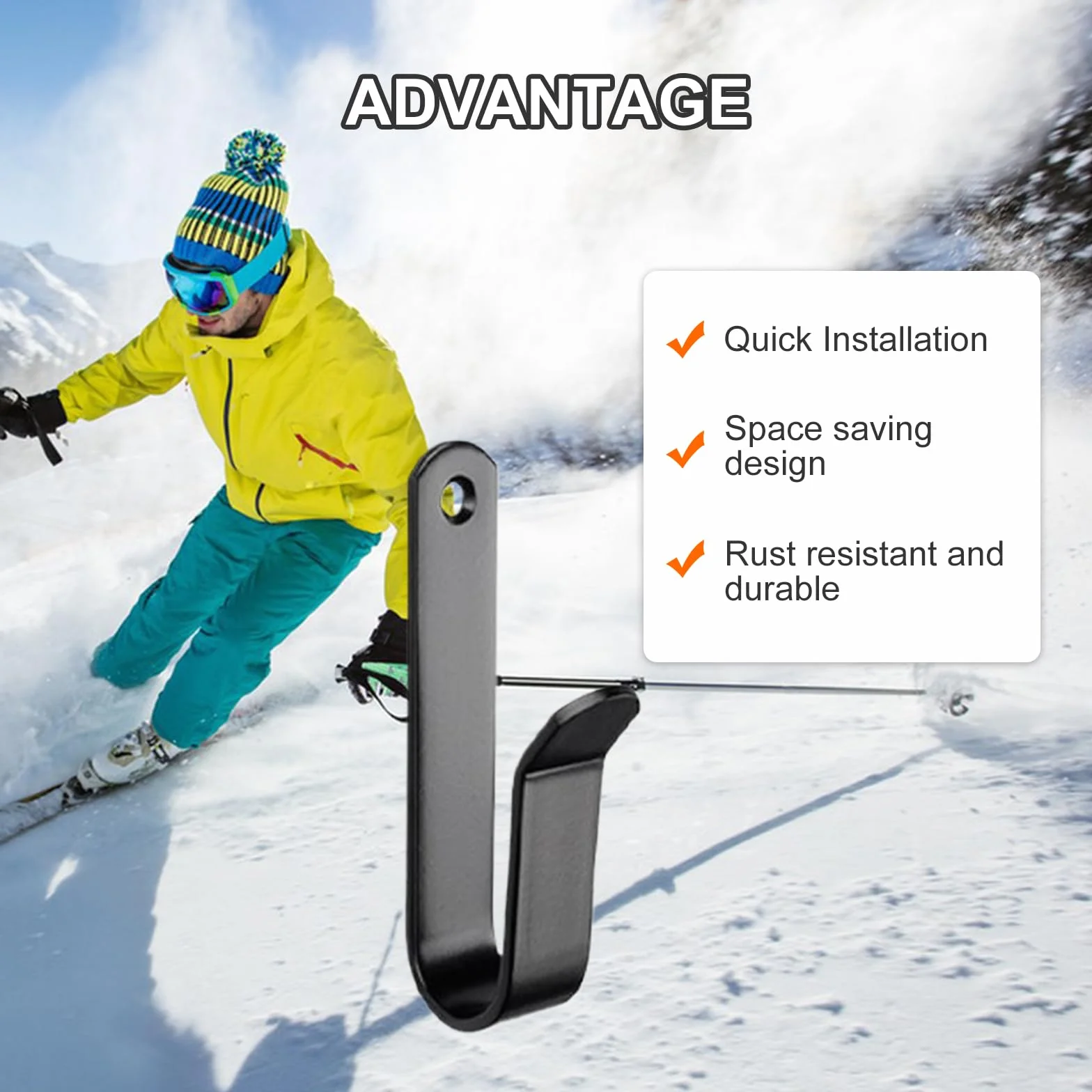 Soporte de pared para snowboard, 4 Piezas, Porta Tablas Surf, Longboard