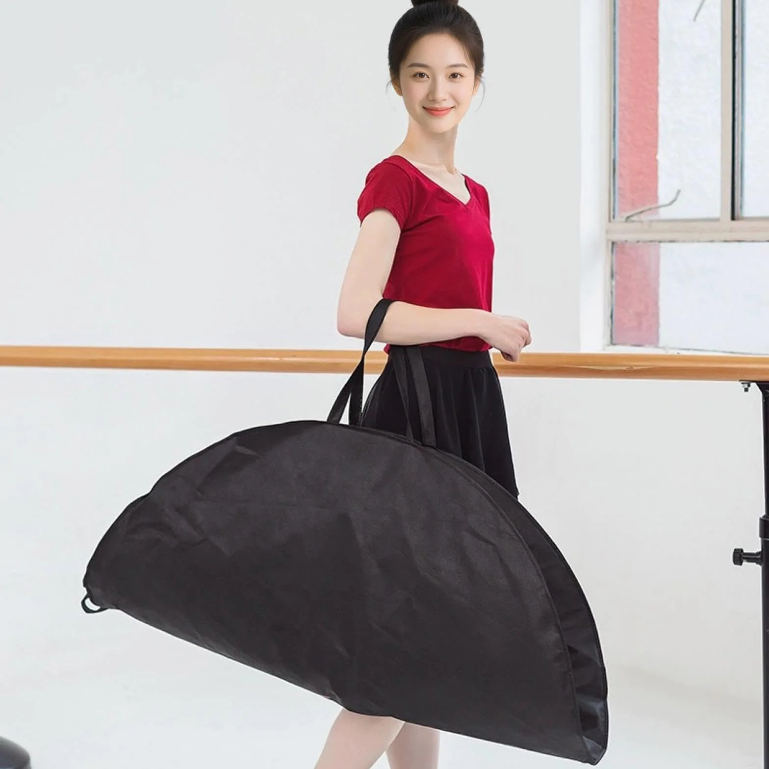 Bolsa para Falda Tutú de Ballet con Correa y Asa Funda Redonda de Poliéster