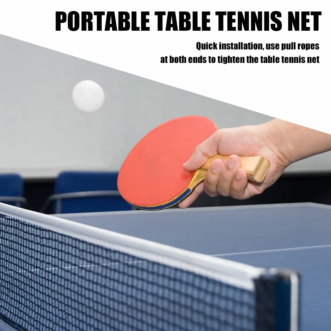 Red de Tenis de Mesa de Poliéster y Algodón, Portátil, para Entrenamiento y Juegos