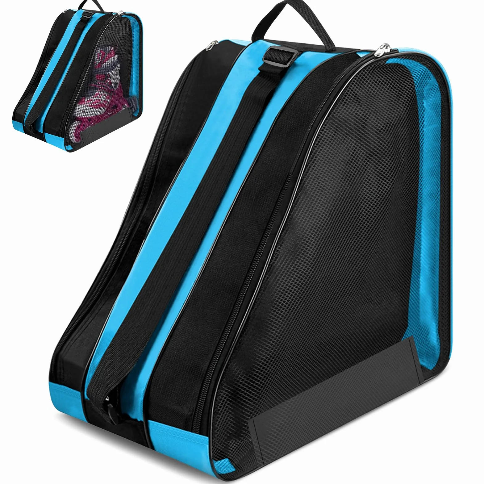 Mochila para Patines en Linea Bolsa Patines Niña Adulto 3 Compartimentos
