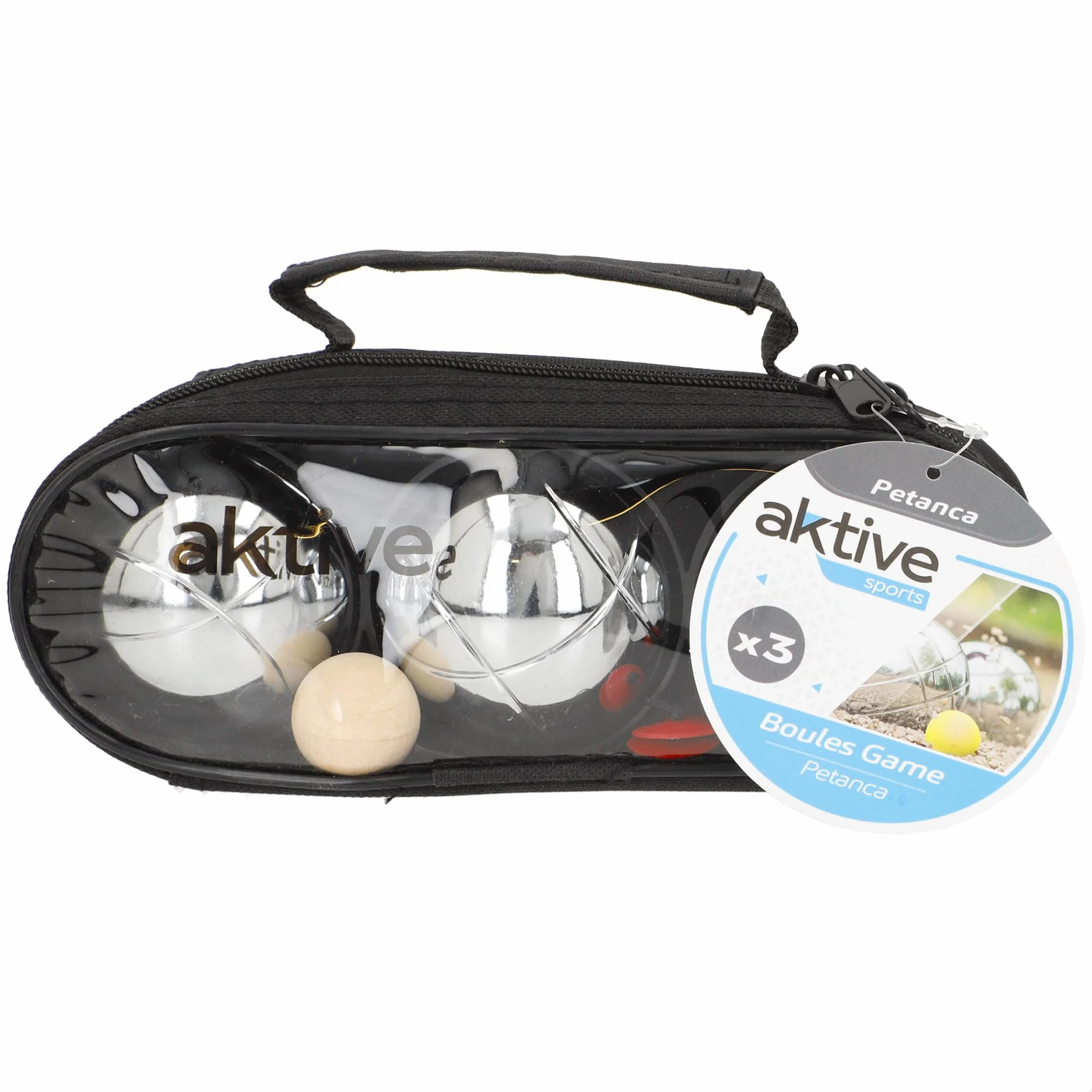 Aktive Estuche Petanca con 3 Bolas Sports