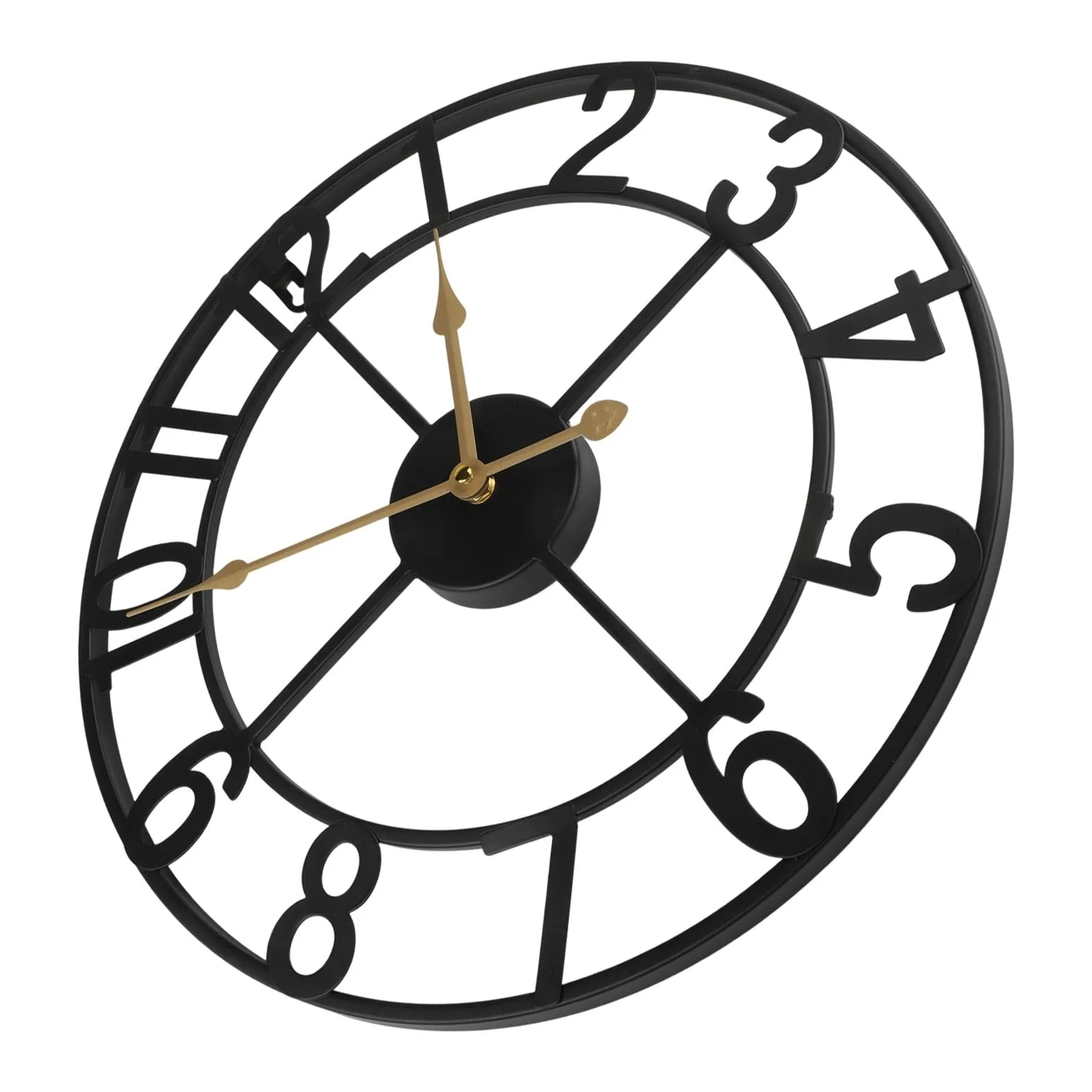Reloj de pared de metal vintage 34 cm 40 cm para exteriores jardín grande redondo decorativo patio