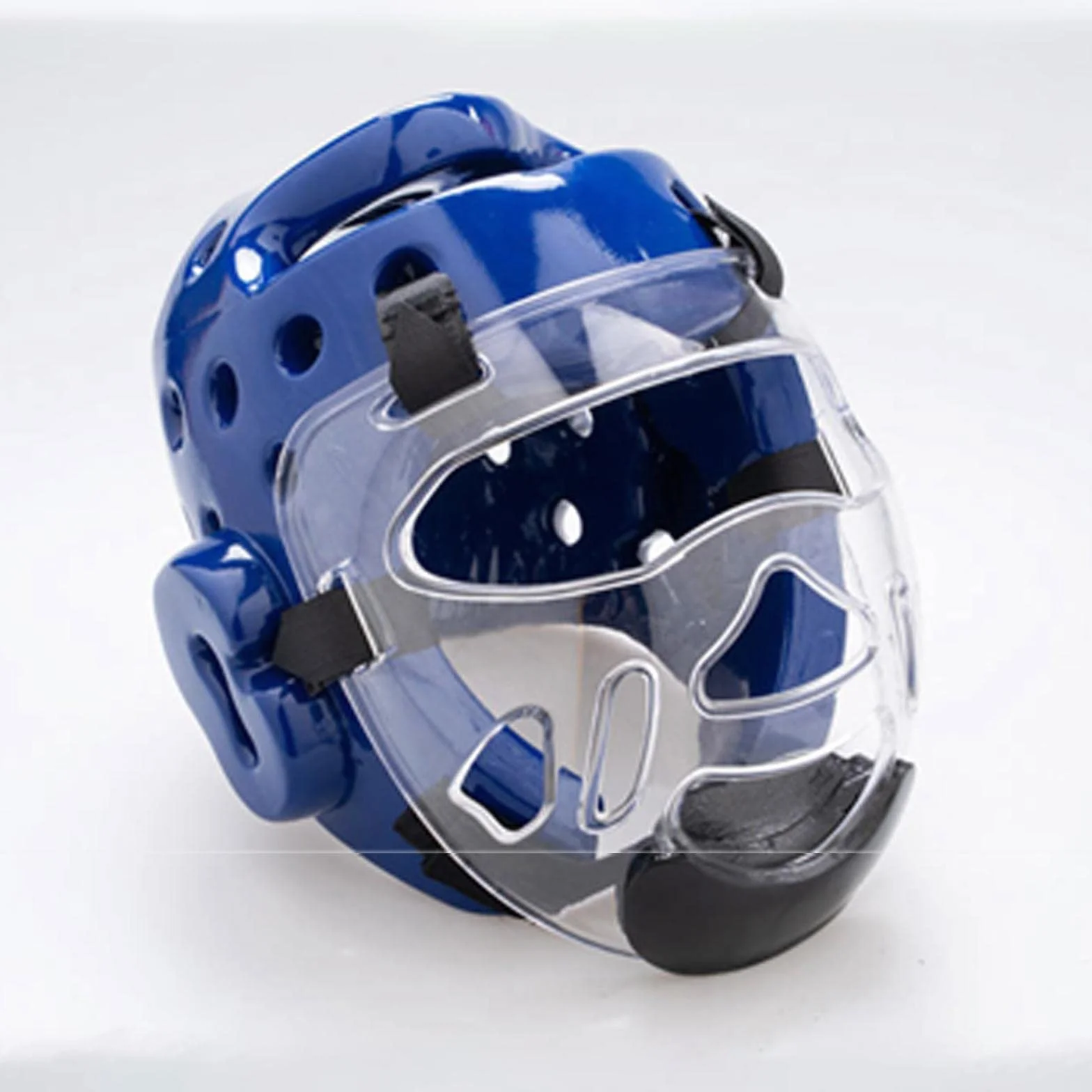 Protector Facial Taekwondo Transparente Casco Ajustable con Ventilación