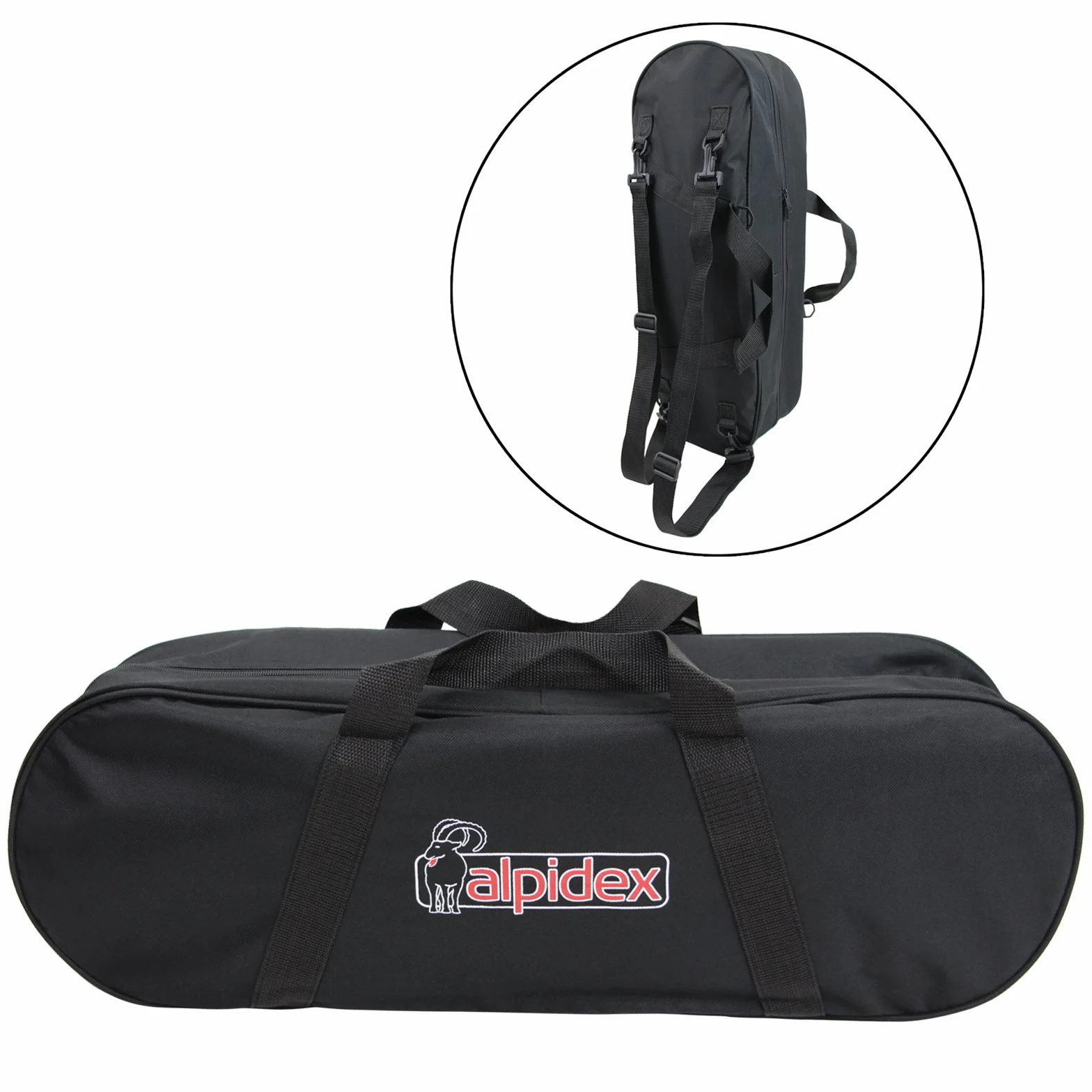 ALPIDEX Raquetas Nieve Estilo Madera Vintage Bolsa Transporte Bastones Carbono