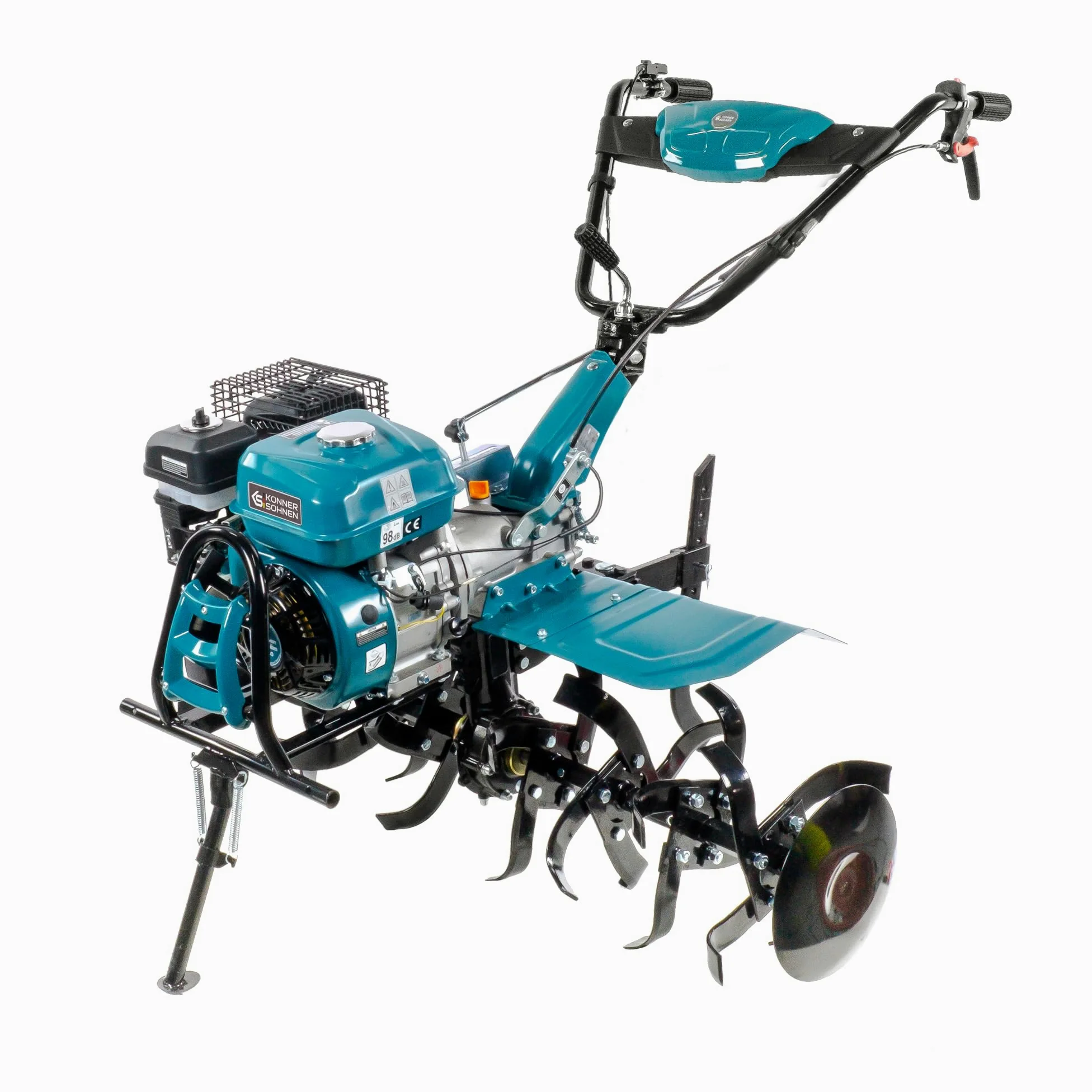 Könner & Söhner KS 7HP-1050G - Azada de Gasolina con accionamiento Directo, fresadora de jardín, fresadora forjada, 2 Marchas hacia adelante, Marcha atrás, ≤ 108 cm de Ancho de Trabajo