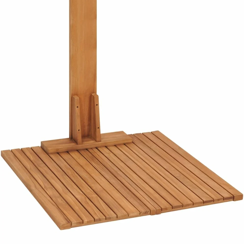 VidaXL Ducha de jardín 75x75x210 cm Madera de teca sólida