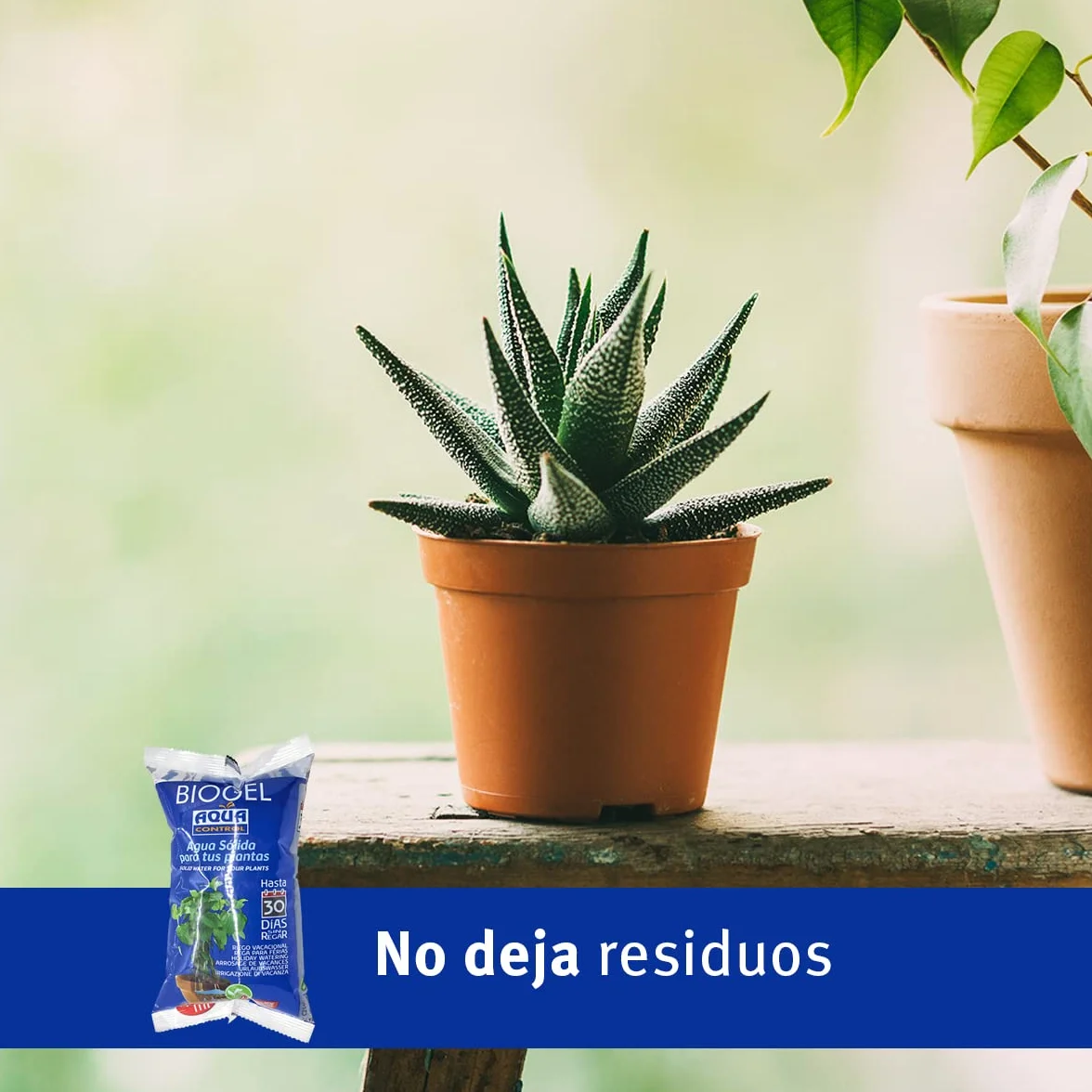 Aqua Control Biogel C2140, Agua Sólida para Tus Plantas, Ideal para Riego en Vacaciones, hasta 30 Días sin Regar, 400 ml