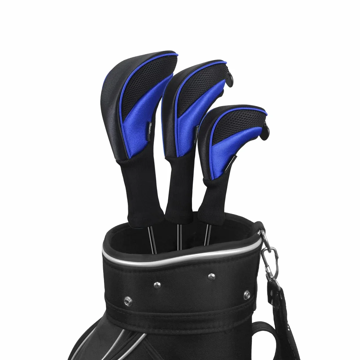 Scott Edward 3 Capuchas de Palo de Golf para Driver Fairway Woods Hybrids con Malla de Cuello Largo