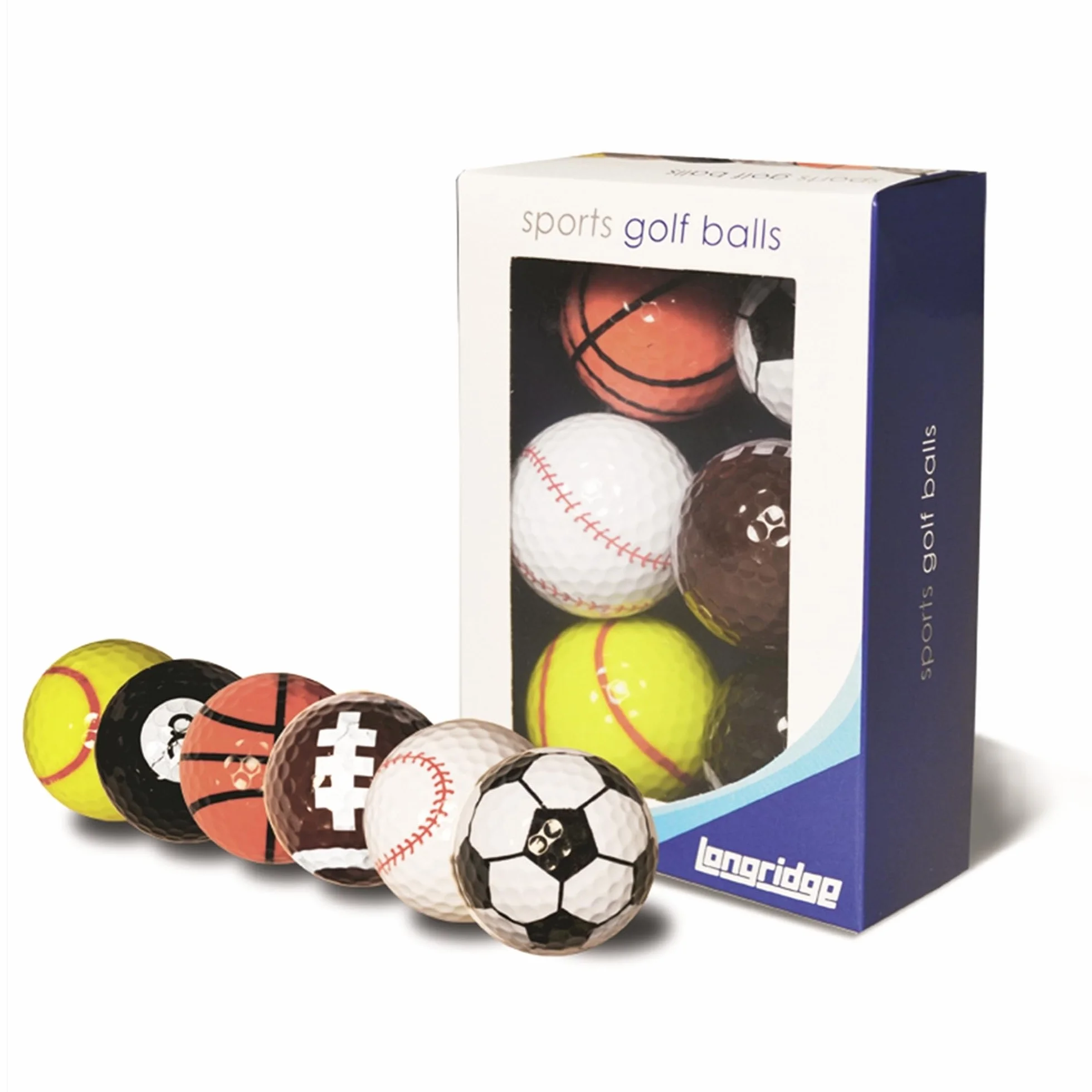LONGRIDGE Golf Balls Pack of 6