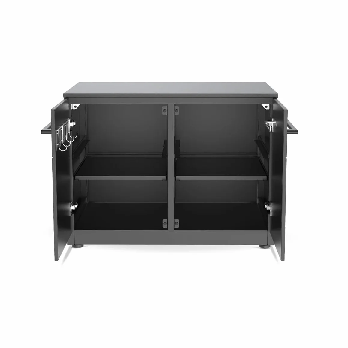 cozze® Módulo bajo para Cocina Exterior – Mueble Universal para Barbacoa – Acero galvanizado con encimera Resistente al Calor - 68x90x60 cm