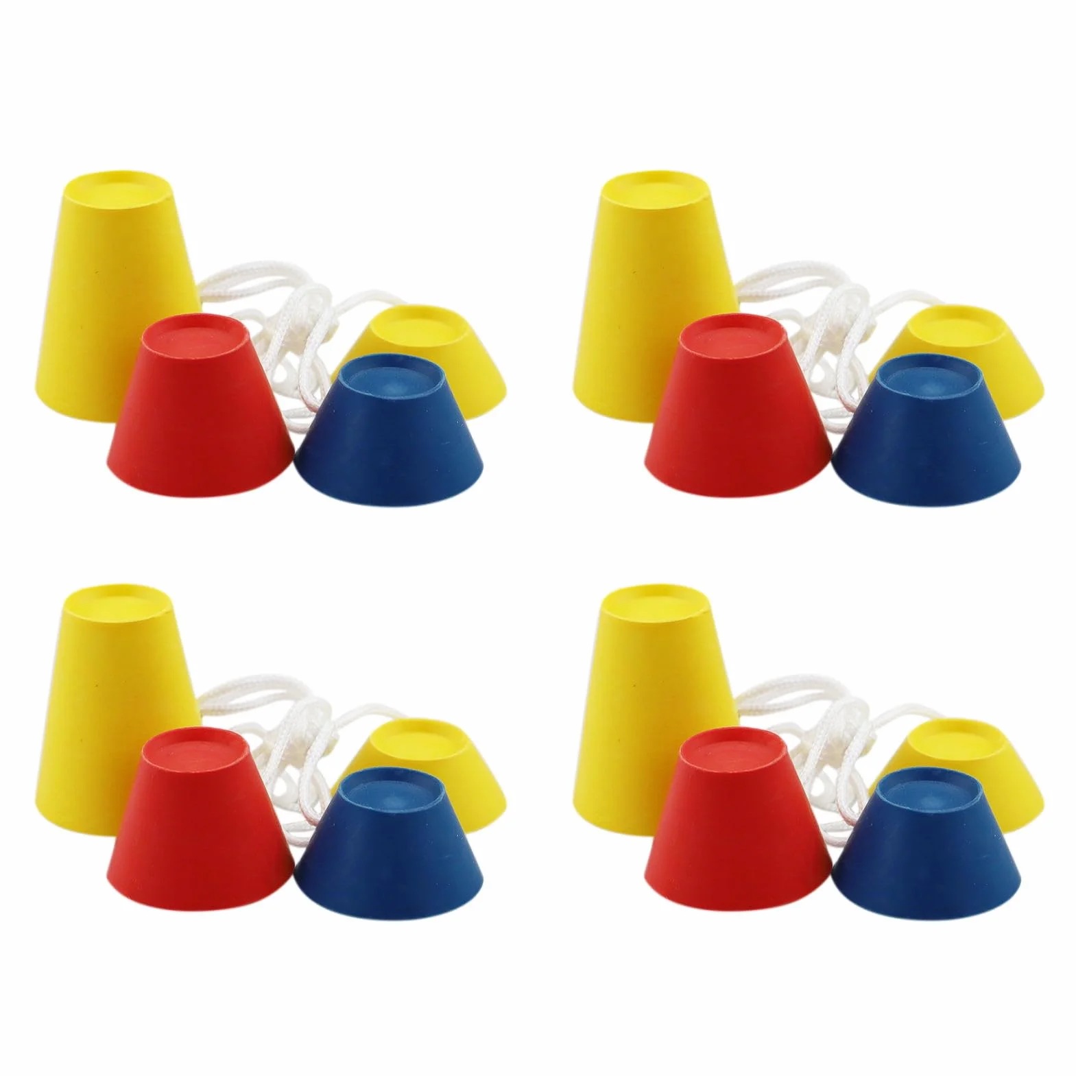 Jumbo Tees de Golf de Goma 16 Unidades, Invierno Caucho, Diferentes Alturas Multicolor para Días Helados