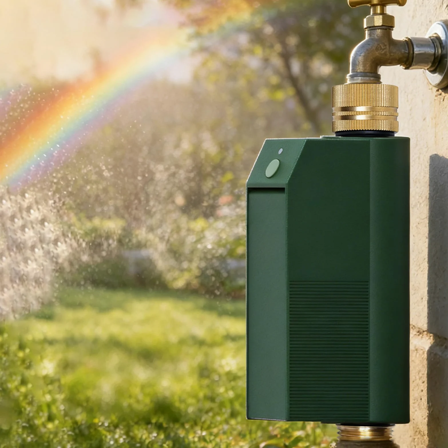 Tuyas - Temporizador de agua con WiFi, controlador de válvula inteligente, entrada de latón, sistema de riego automático de jardín, IP65, impermeable