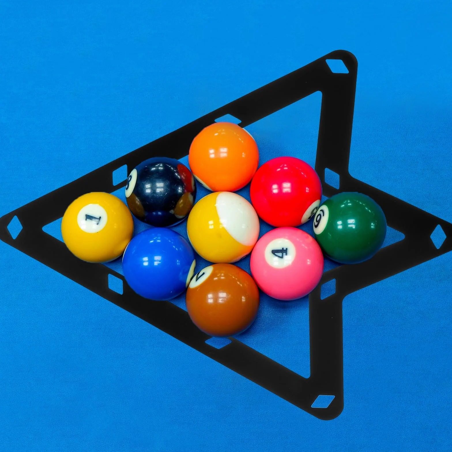 PATIKIL 6 Piezas Magic Rack, Combo Pack de Bolas 8, 9 y 10, Billiards Accessories