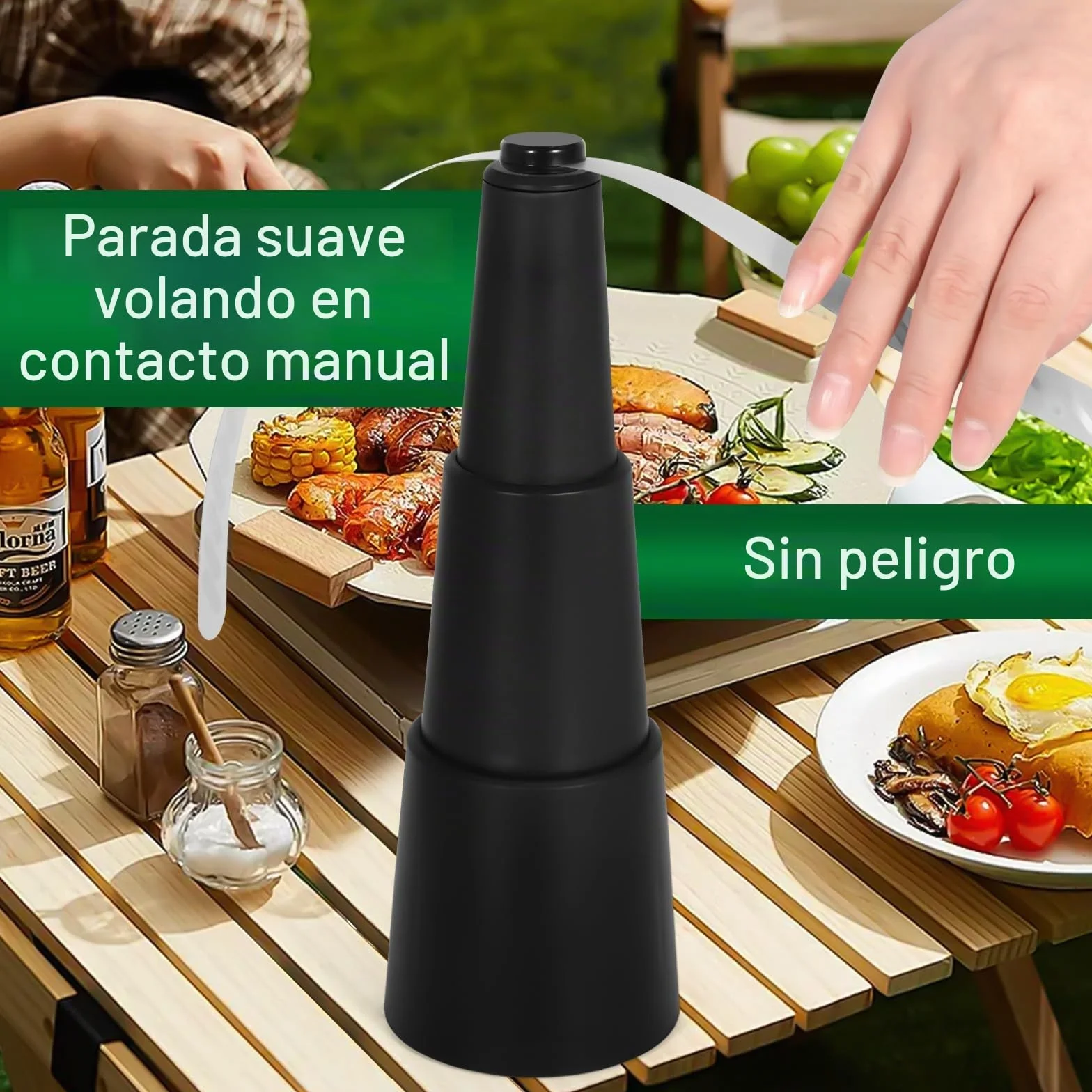 Ventilador Repelente de Moscas, Ventiladores para Moscas de Picnic, Repelente de Insectos, Ventilador de Mosca para Terraza, Picnic, Barbacoa, Exterior e Interior(2 Pieza)