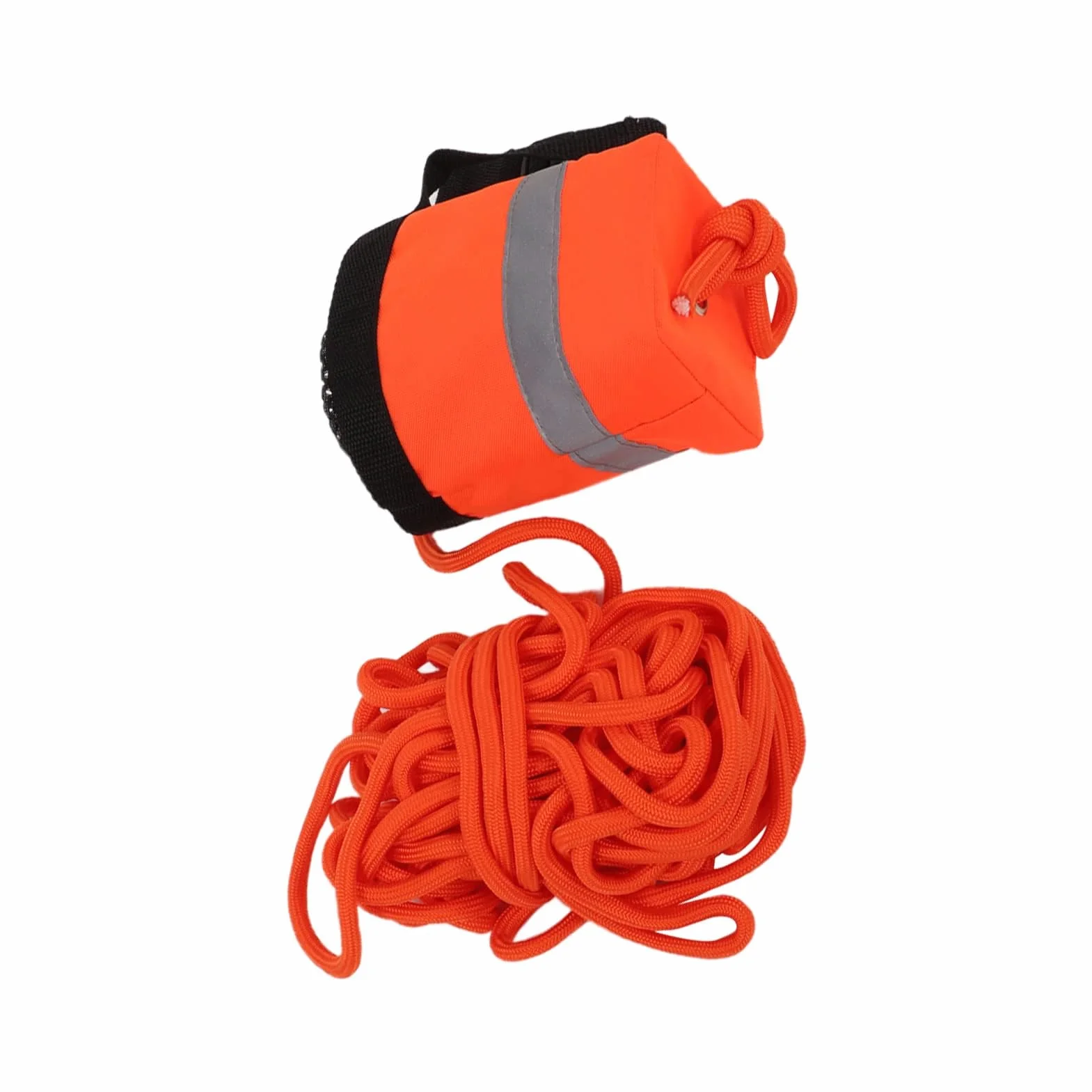 Alomejor Bolsa de Tiro de Cuerda Flotante para Deportes Acuáticos con Cuerda Arrojable Reflectante