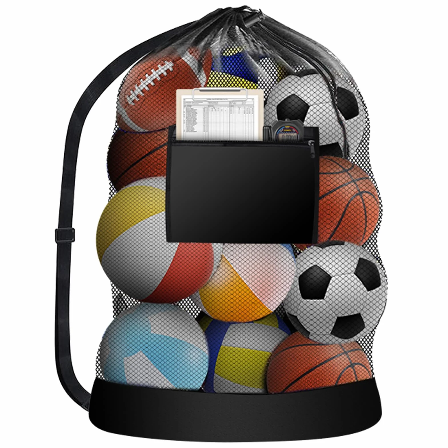 Bolsa de Malla Extra Grande para Balones de Fútbol, Voleibol, Baloncesto, Rugby, 76x100cm