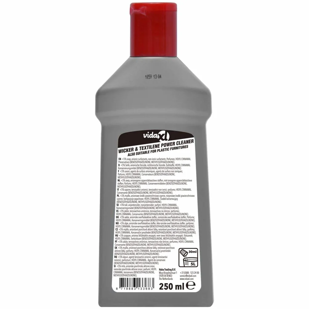 Limpiador de Muebles de jardín de ratán y textilene 250 ml
