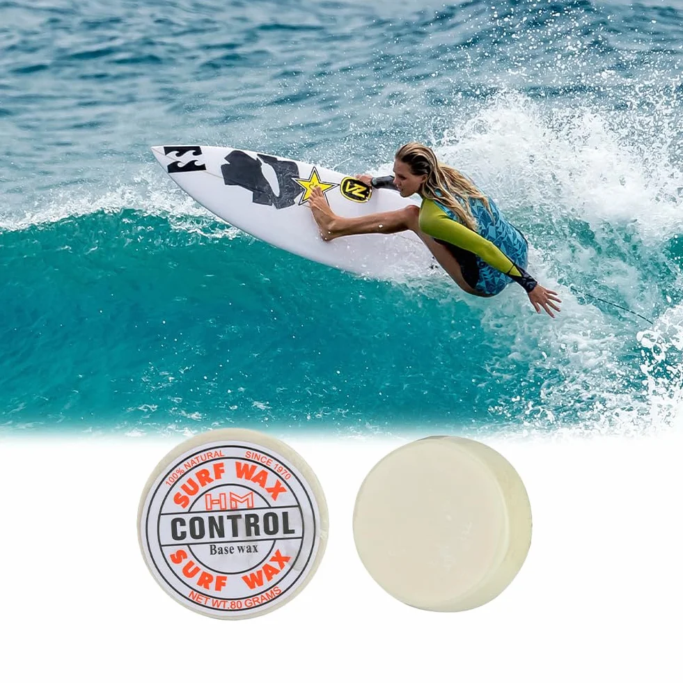 Cera de Surf Antideslizante Tiiyee para Tablas de Surf Base de Monopatín Accesorios Universales (Blanco)