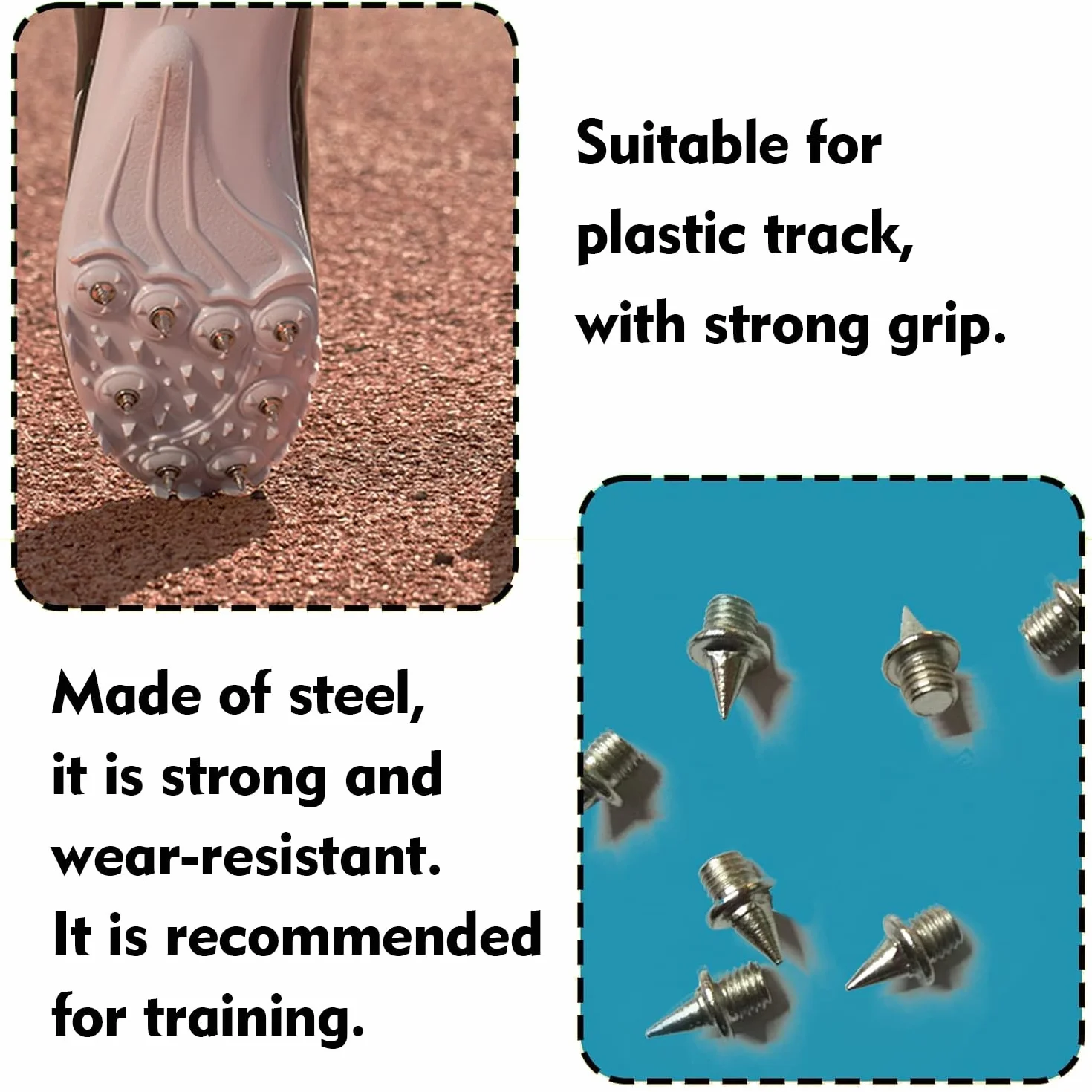 Clavos Atletismo Reemplazo 30 Piezas Track Spikes para Zapatos Pista y Campo