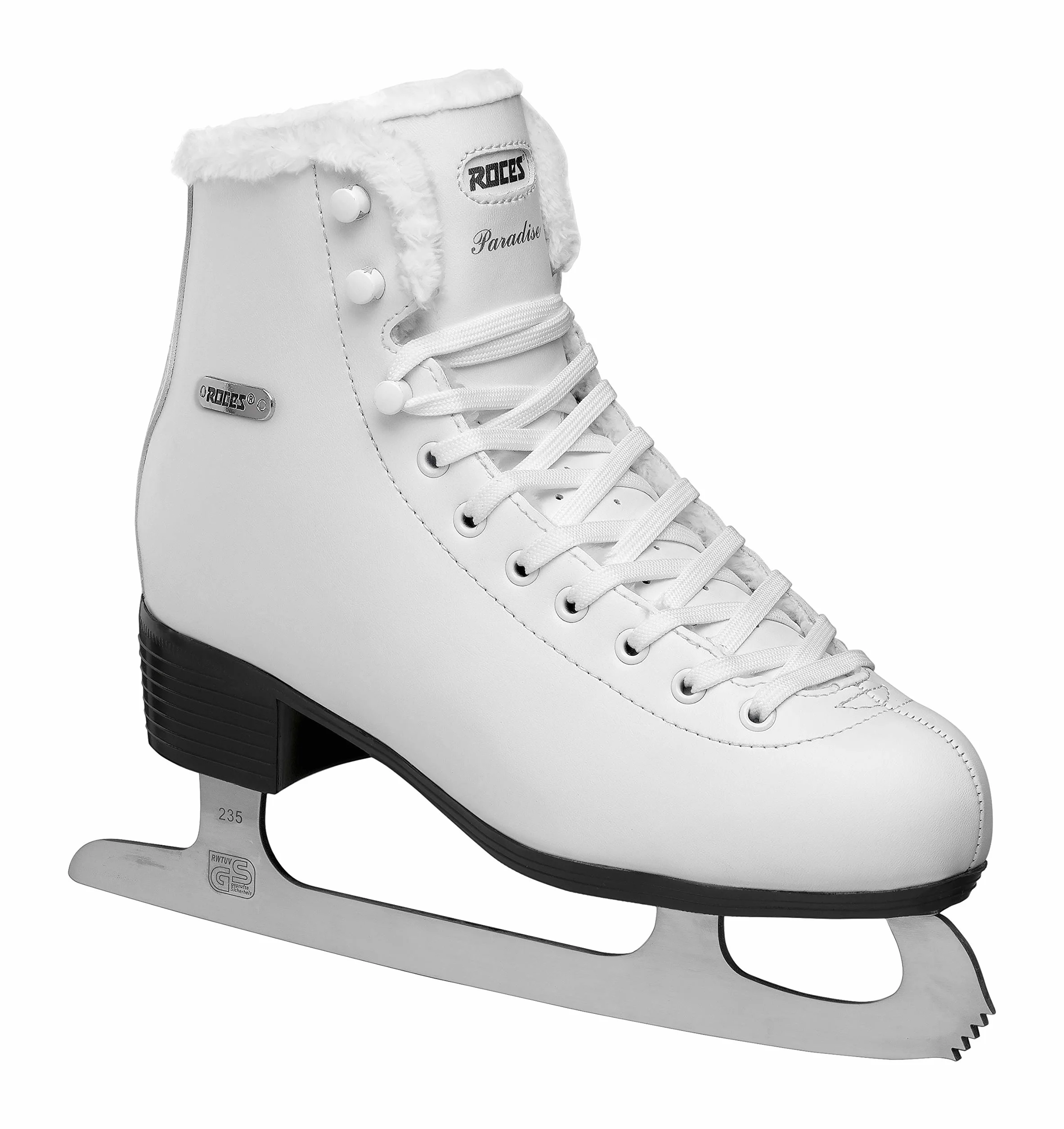 Roces Paradise Eco-Fur Patines de Hielo Mujer Blanco 38 EU
