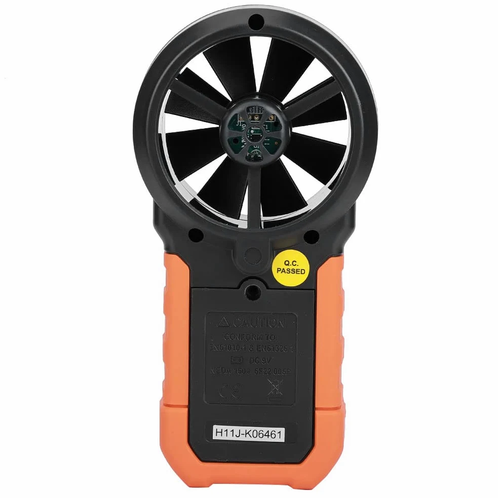 Anemómetro Digital Portátil de Alta Precisión, Medidor de Velocidad del Viento para Medición Temperatura y Humedad, Medidor Velocidad del Viento Portátil para Actividades Al Aire Libre