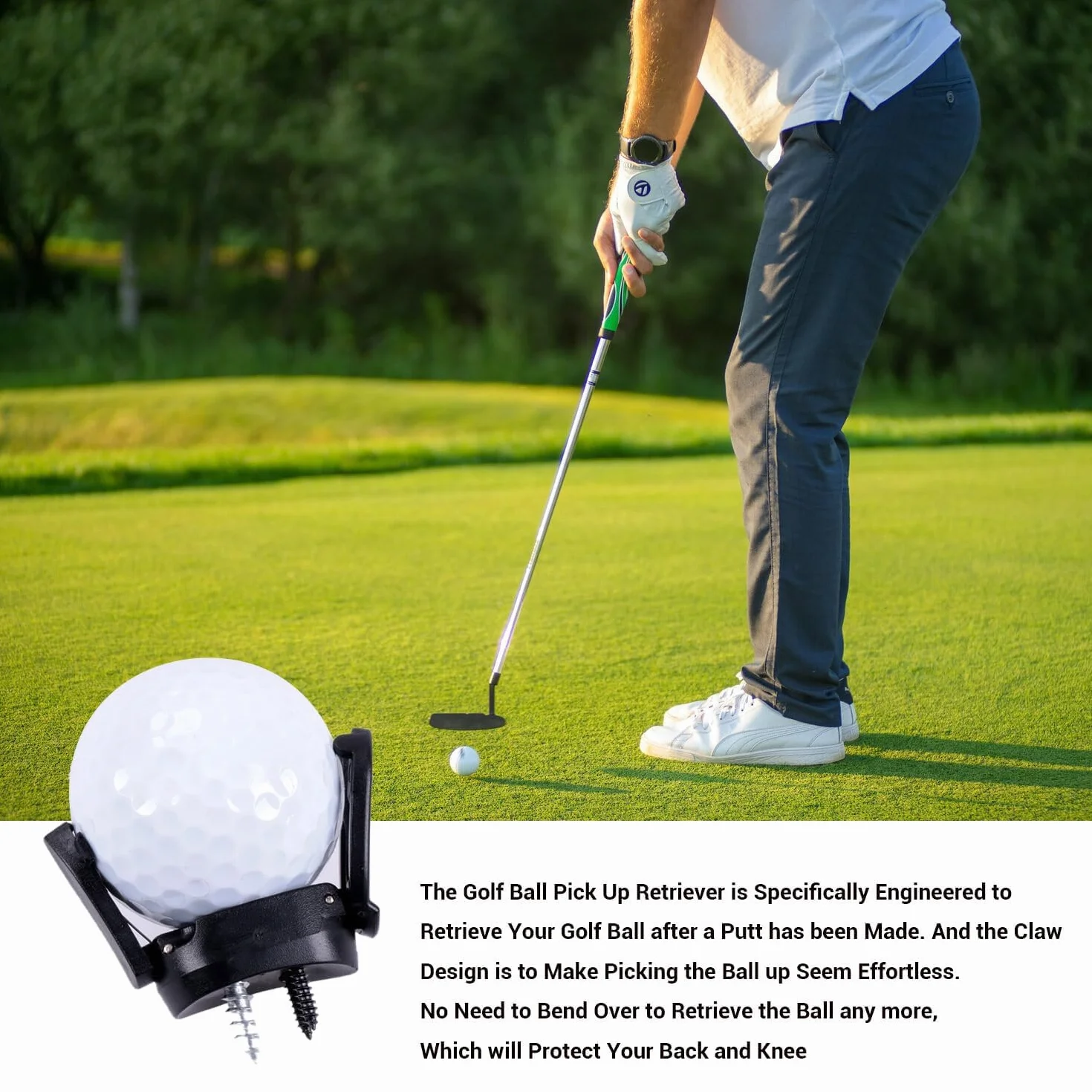 Mini Recuperador de Bolas de Golf Plegable, 4 Piezas, Accesorio de Plástico para Recoger Pelotas