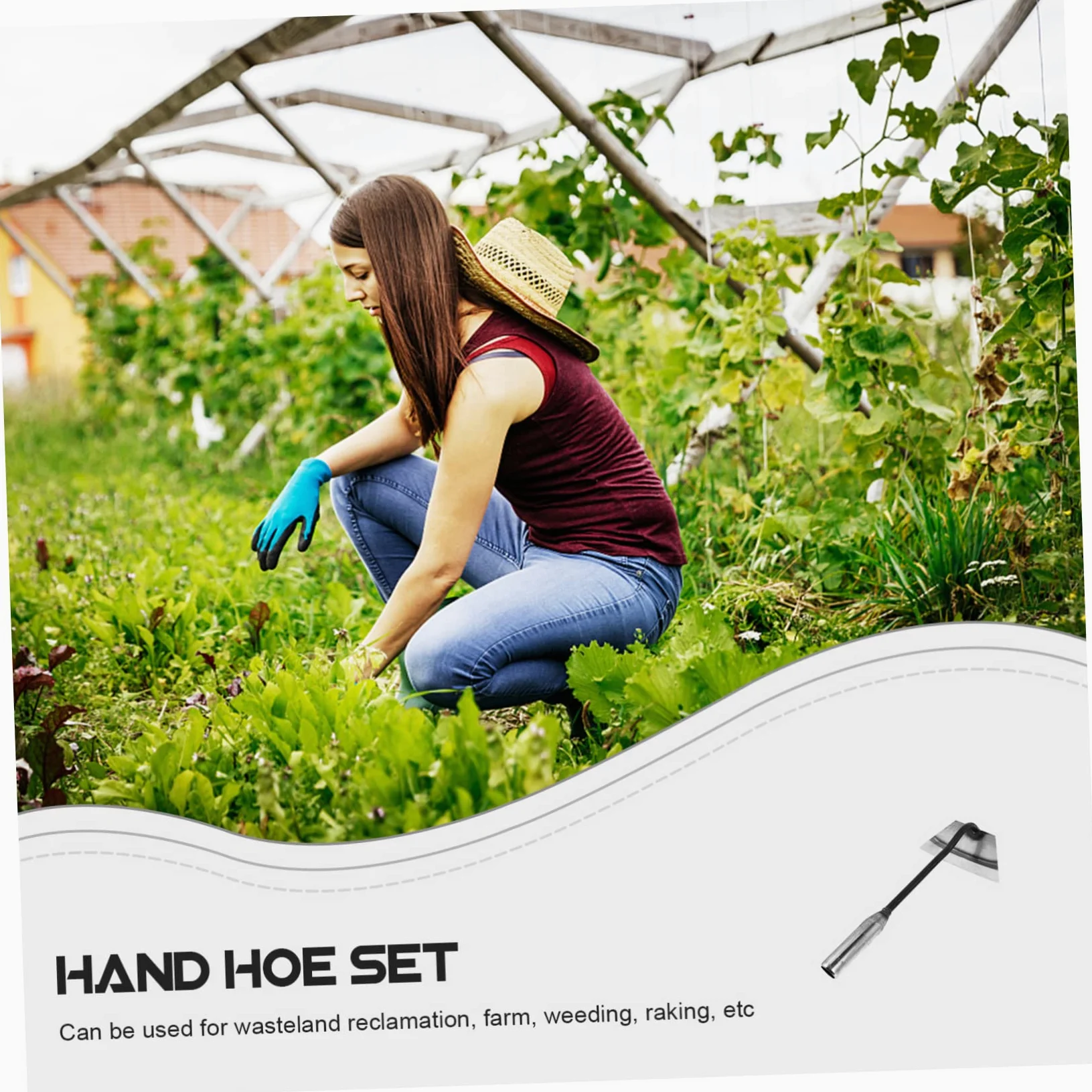BESPORTBLE 2 Piezas De Azadas Pequeñas Herramienta De Excavación Manual Azadas De Cultivo Azadas De Mano Azadas De Jardinería Azadas De Mano Agrícolas Suministros De Jardinería