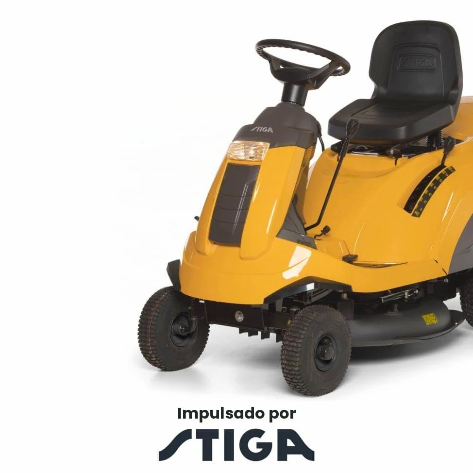 STIGA Cortacésped Combi 372 - Motor 414cc ST 400, cubierta de 72 cm, transmisión hidrostática, depósito de recolección de hierba de 170 l, tapón de mantillo incluido