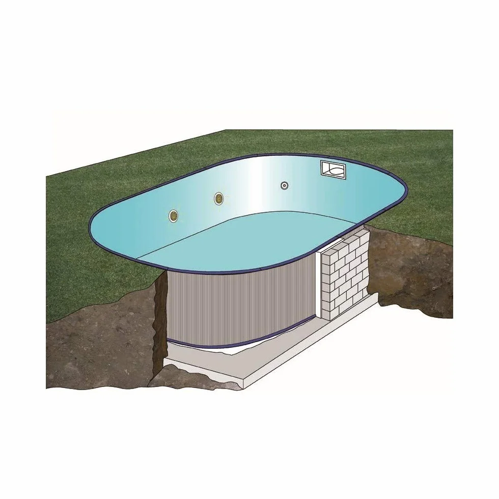 Gre kpeov7059 Piscina enterrée Acero Oval Madagascar