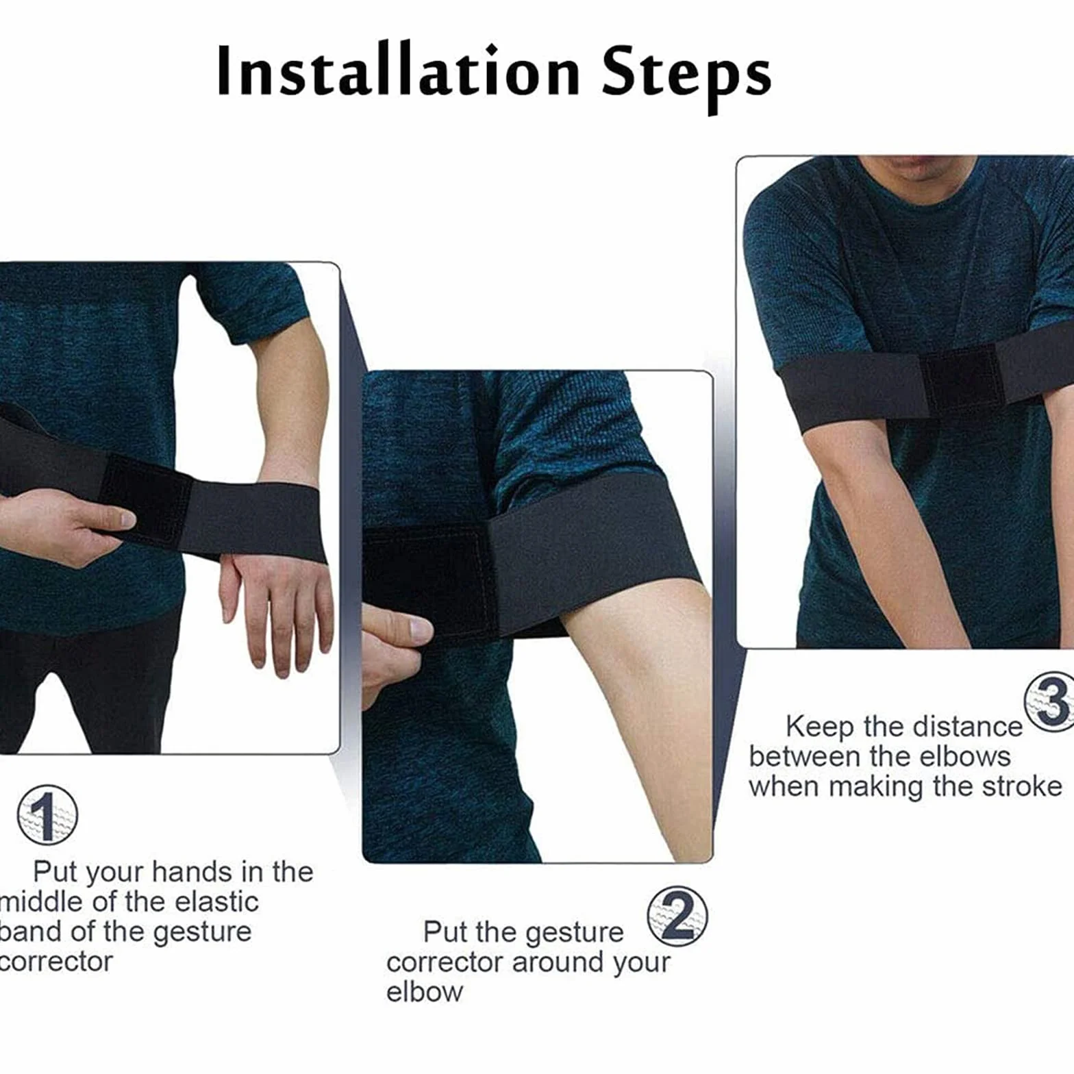 Bandas Brazo Entrenamiento Swing Golf, Corrector Postura, Bandas Elásticas para Swing de Golf, Adecuado Principiantes, Mejorar Postura Swing