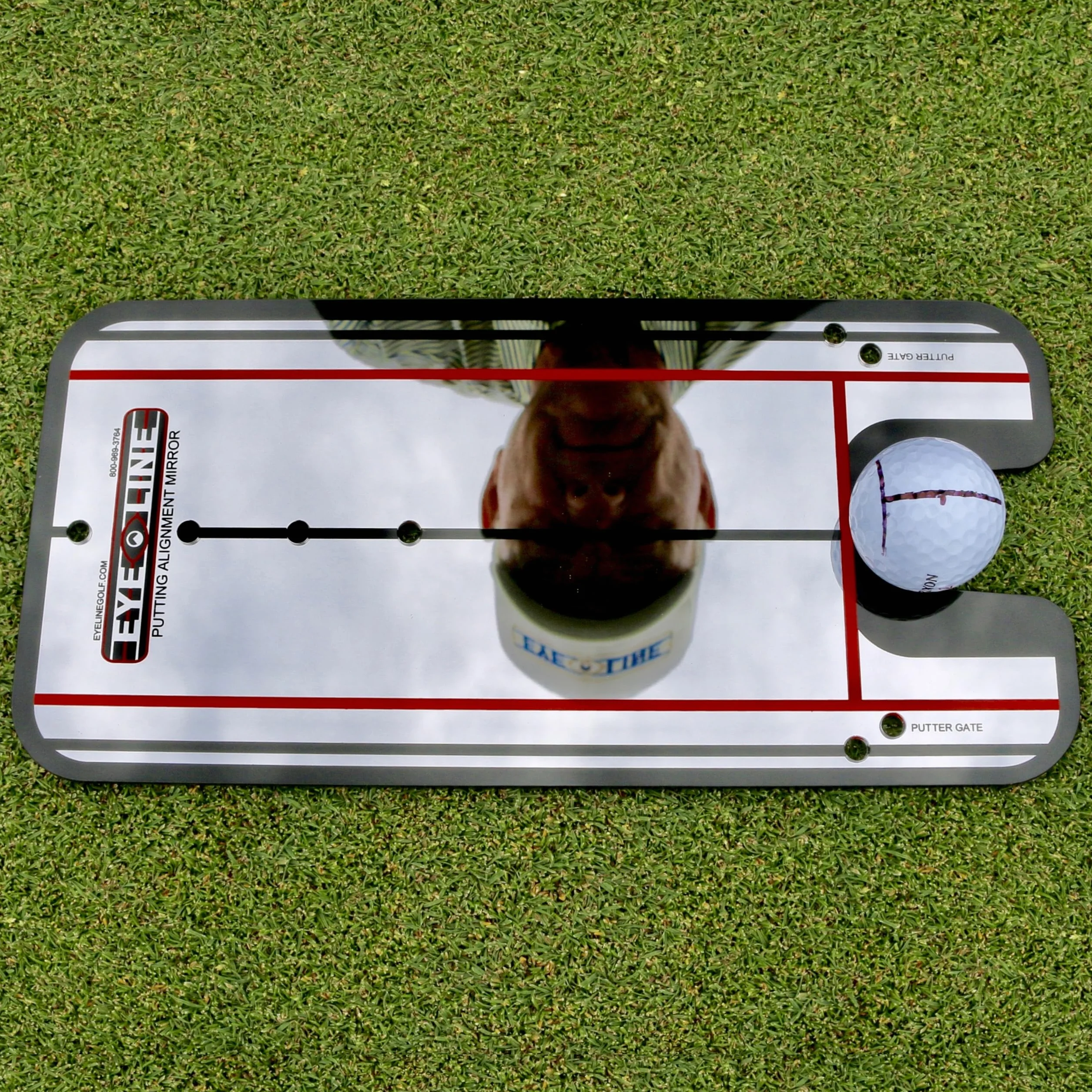EyeLine Golf Mirror Putting Training Aid for Alignment Stroke Improvement Indoor Outdoor