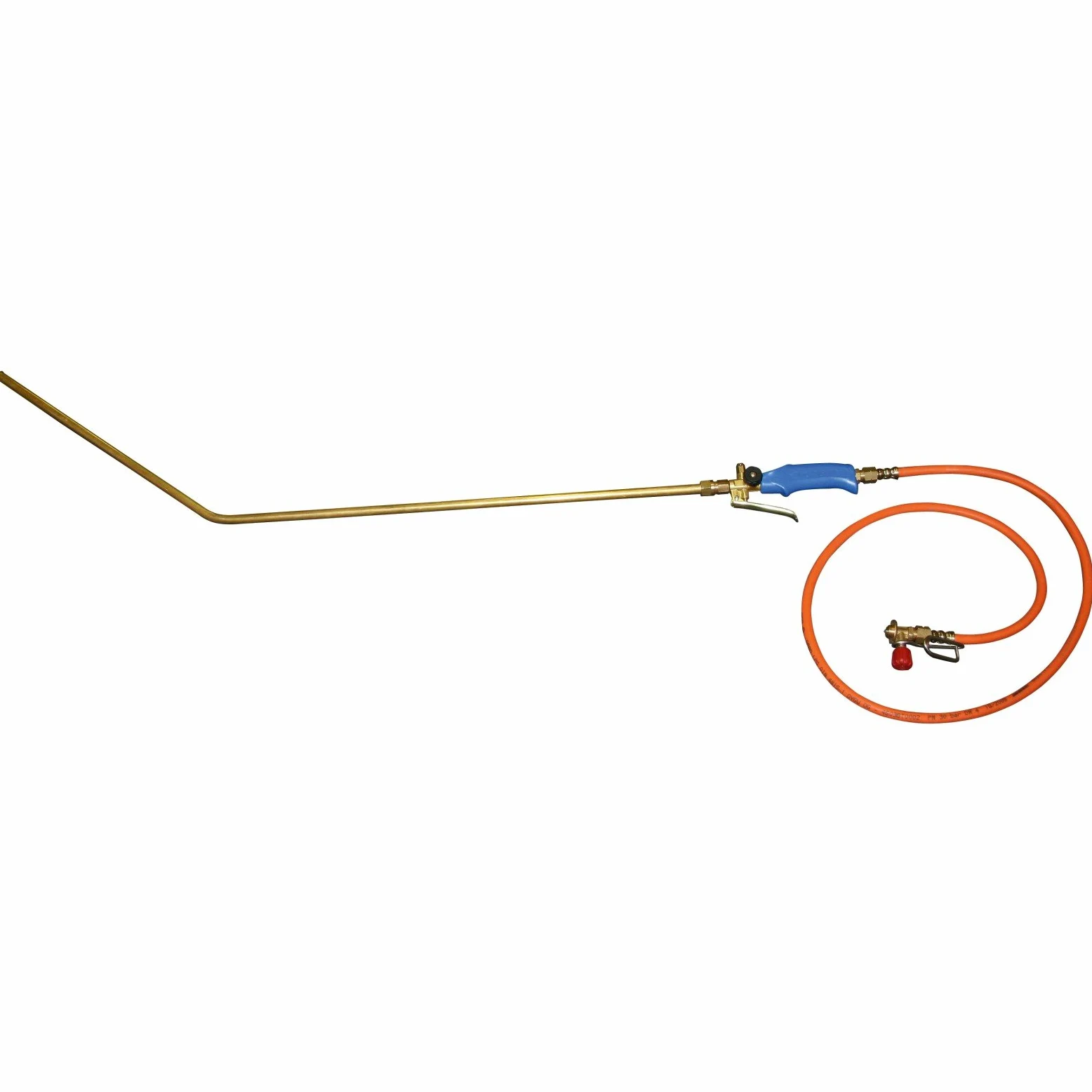 Depilador ubre 1,5 m de trinquete., para Gas cartucho, punta doblada. Lanza
