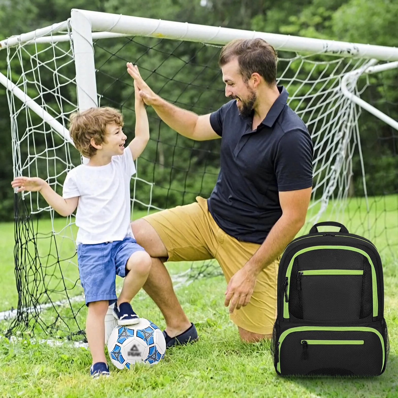 OUUTMEE Mochila deportiva para fútbol baloncesto voleibol resistente organizador pelotas zapatos gran capacidad