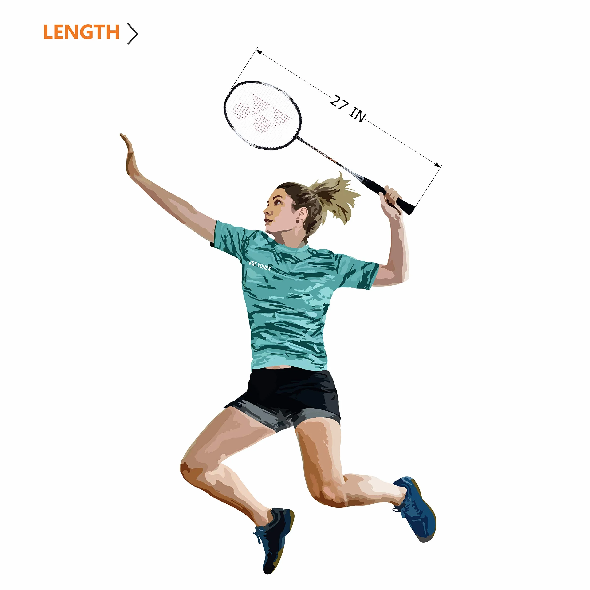 YONEX ZR 100 LIGHT Raqueta de bádminton aluminio negro